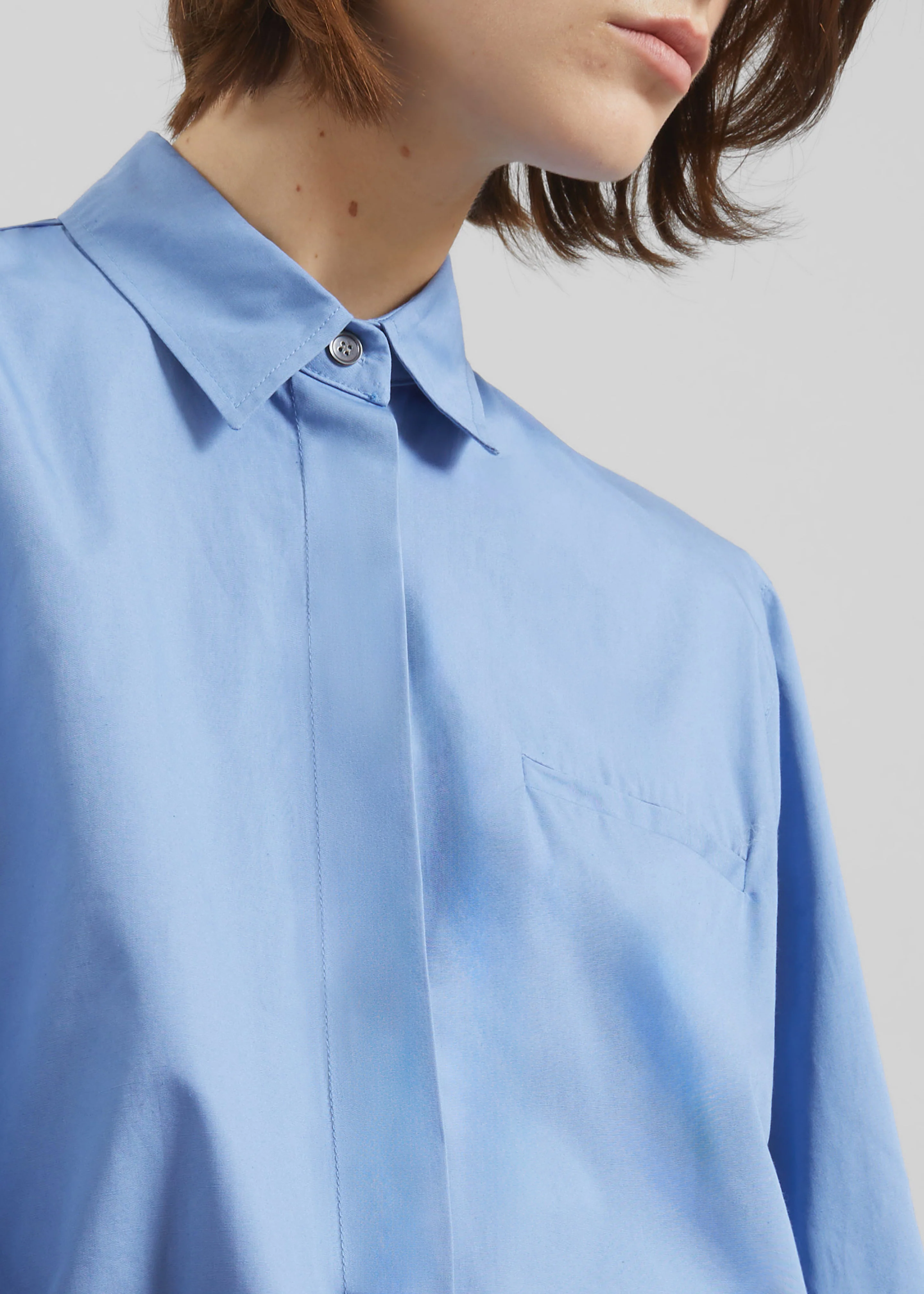 Kniva Cropped Shirt - Blue - Image 7