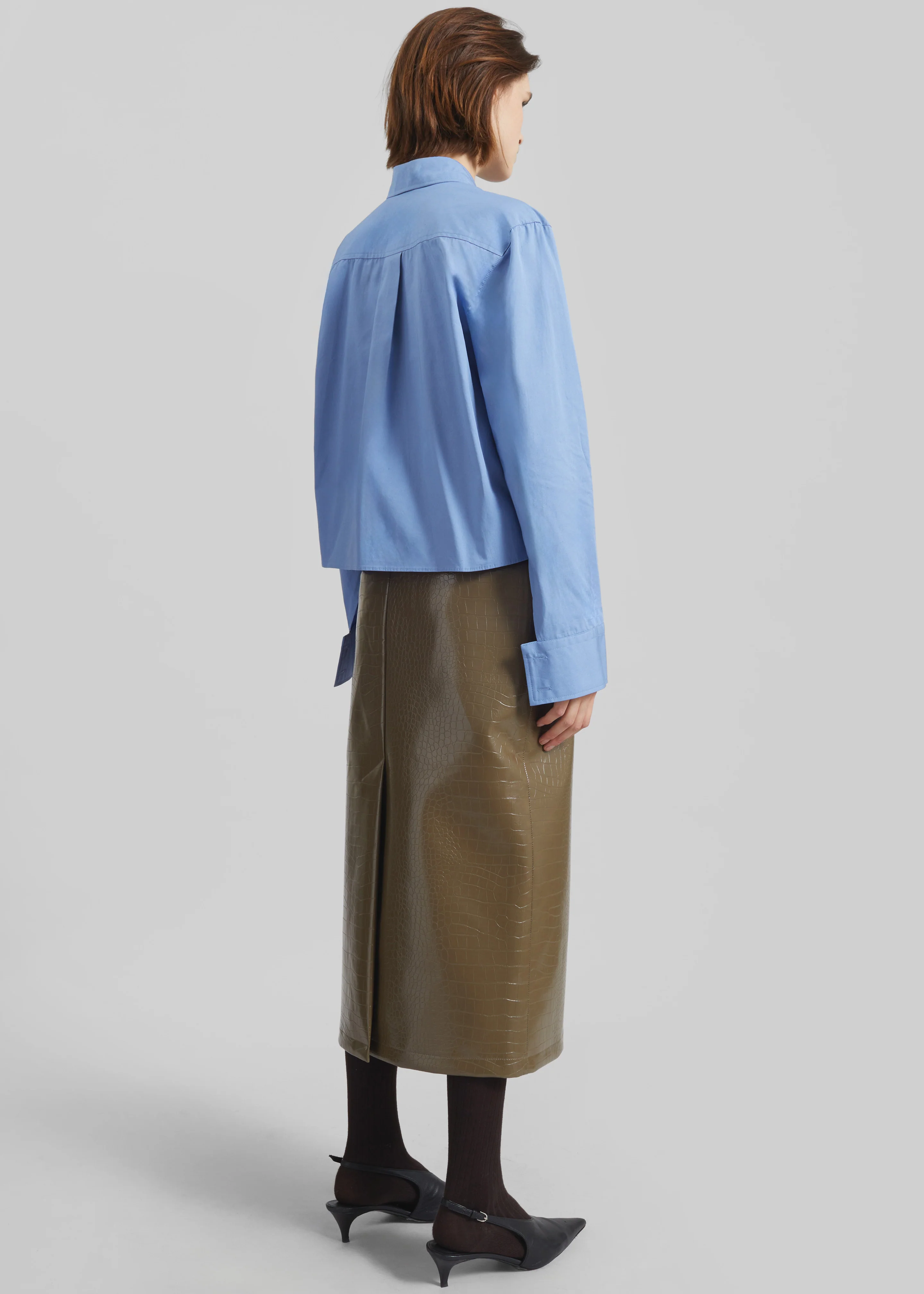 Kniva Cropped Shirt - Blue - Image 8