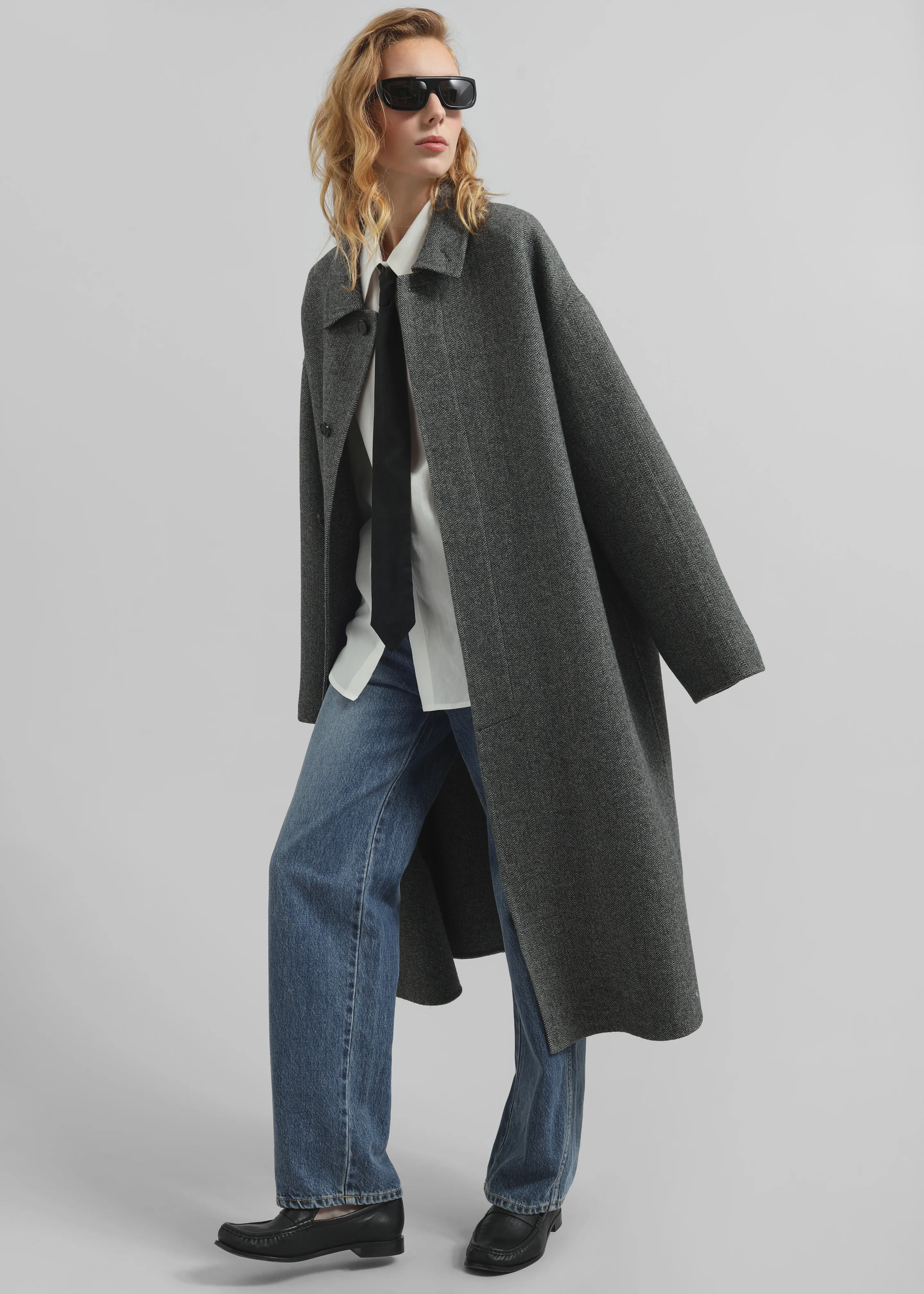 Knole Wool Coat - Grey - Image 3