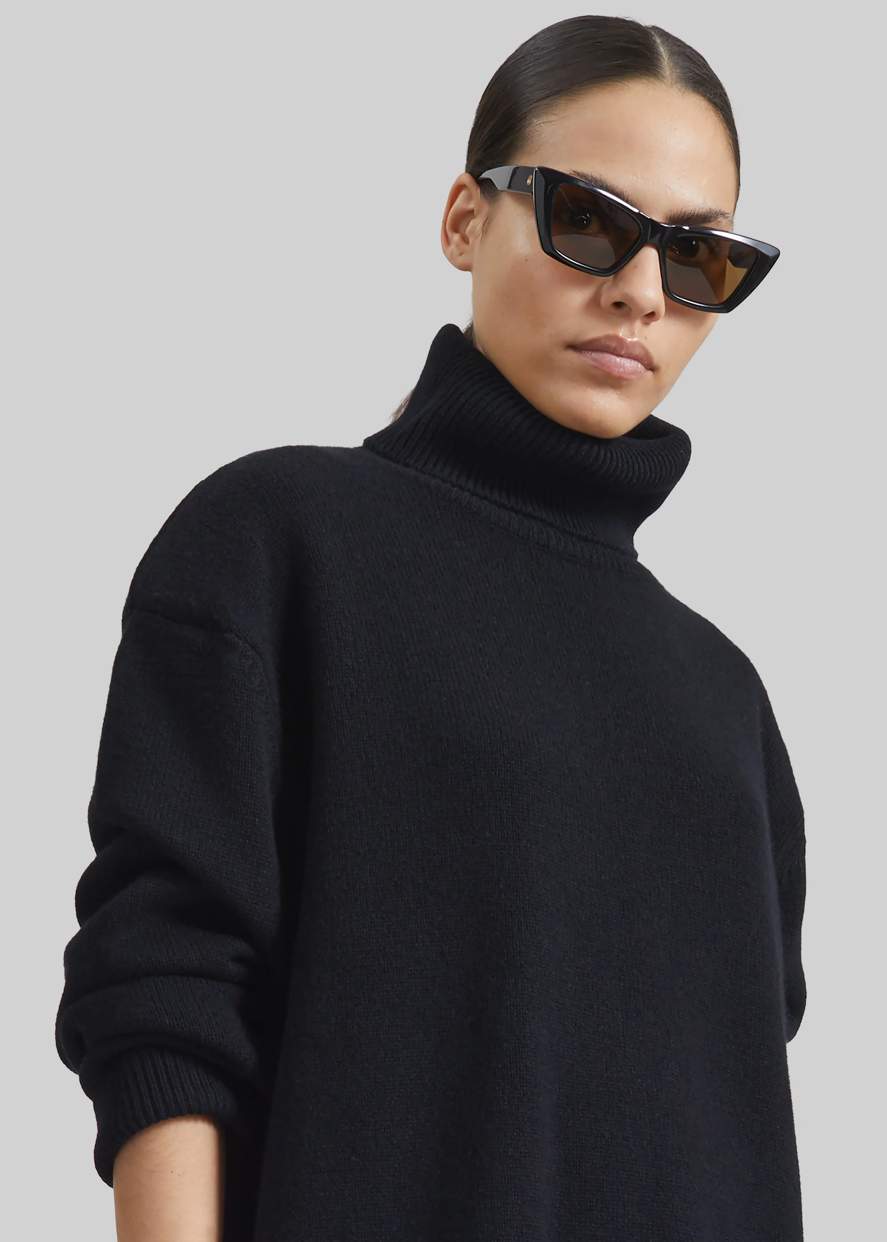 Koler Padded Knit Turtleneck - Black - Image 4