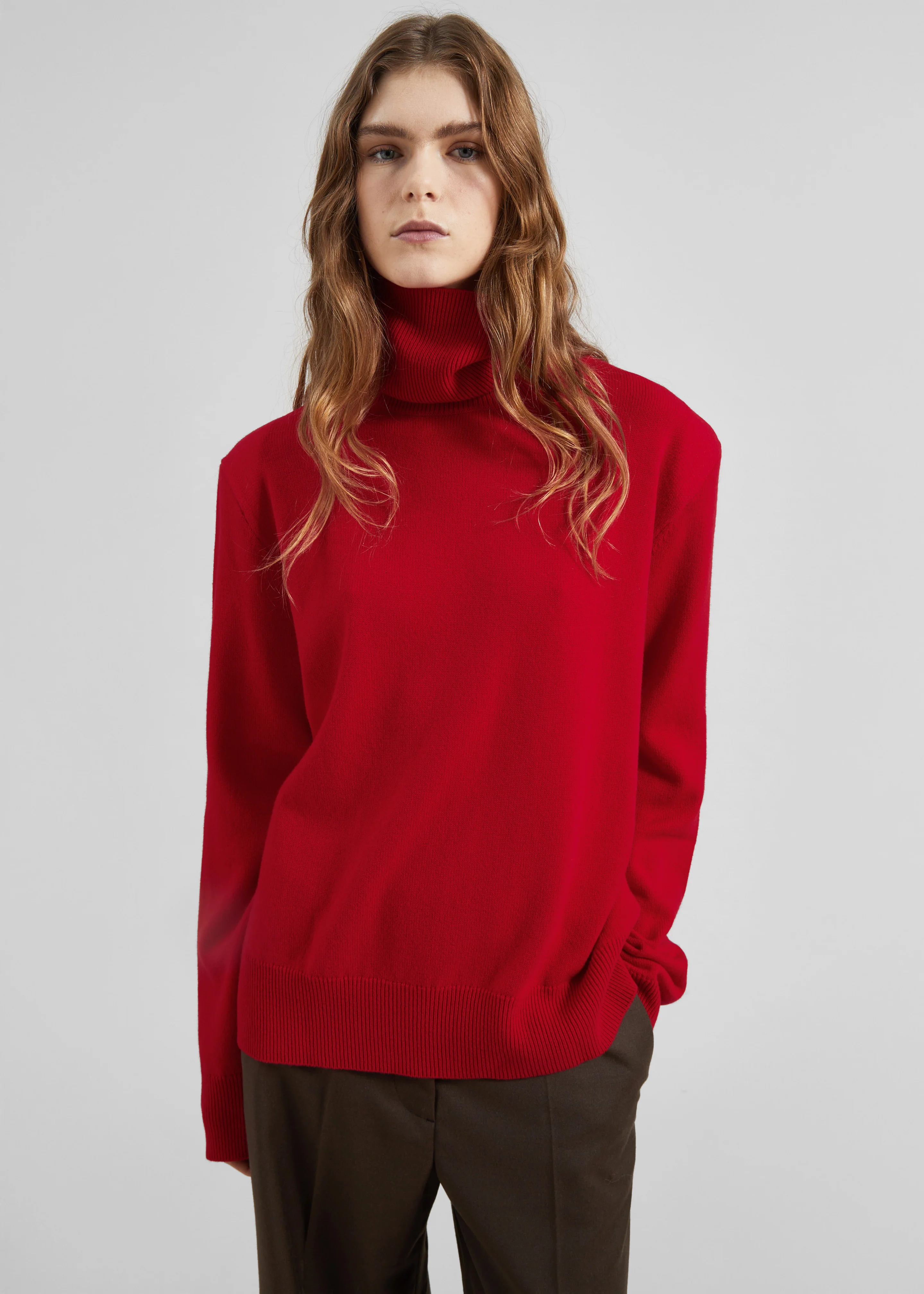 Koler Padded Knit Turtleneck - Red - Image 3