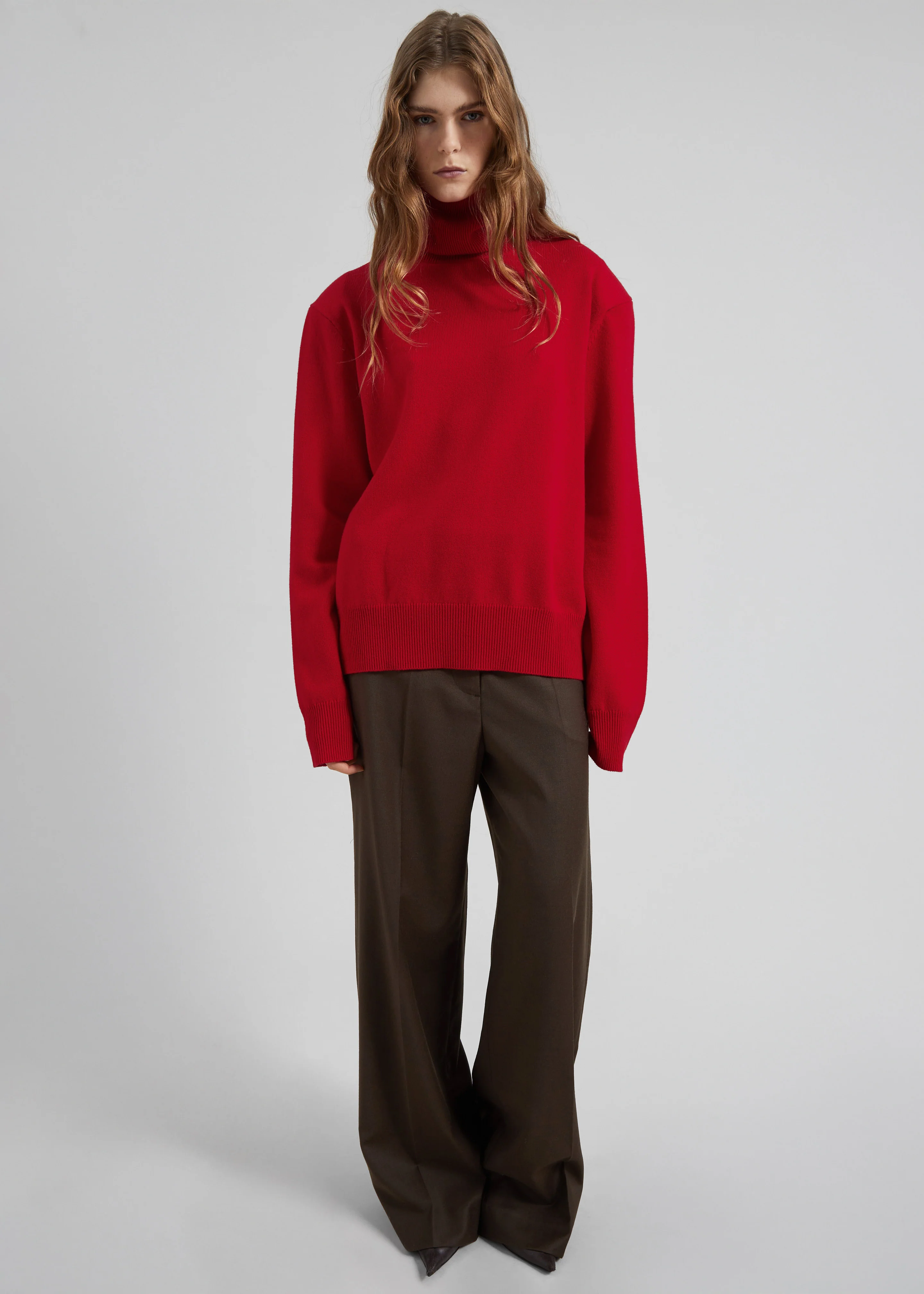 Koler Padded Knit Turtleneck - Red - Image 4