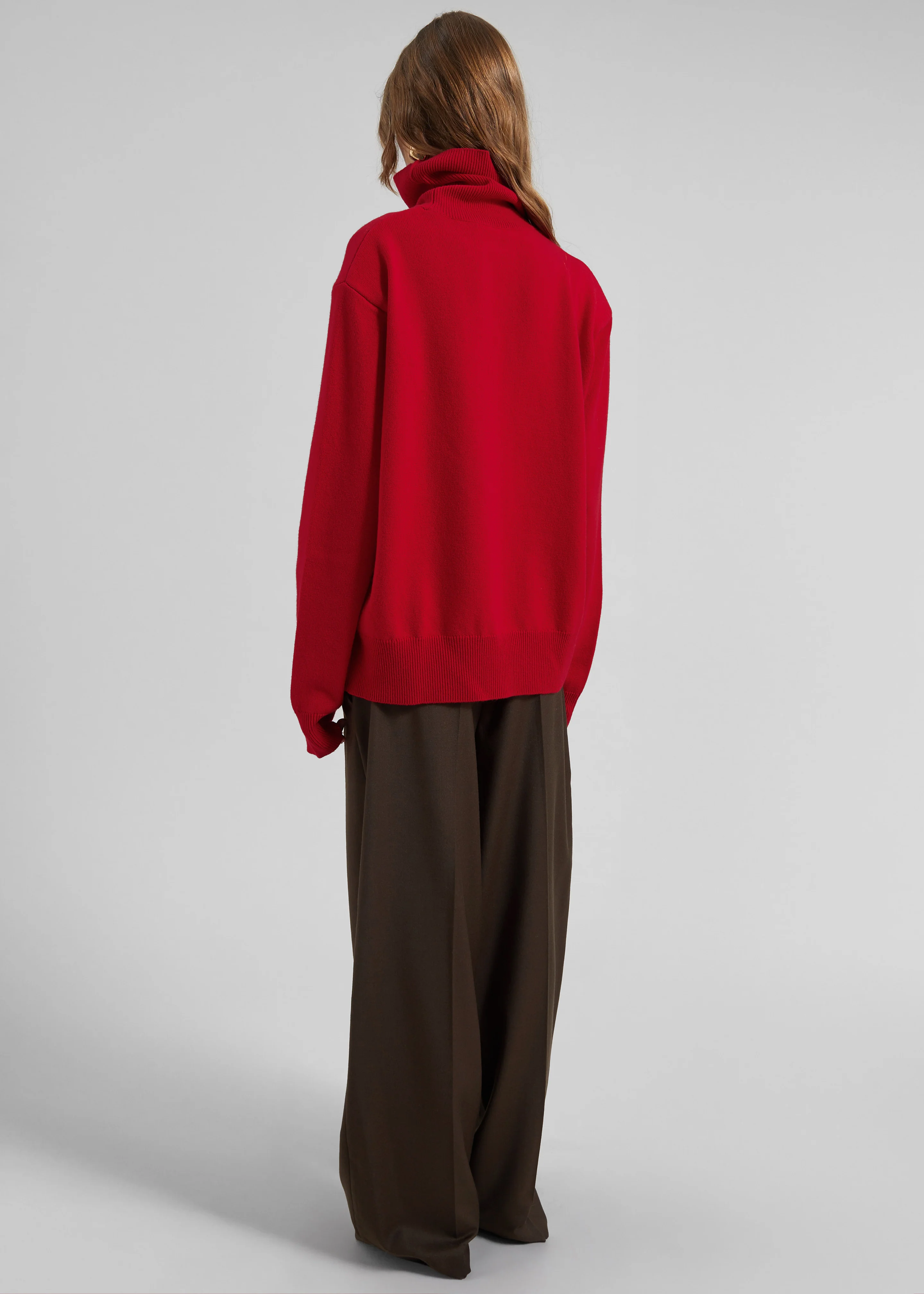 Koler Padded Knit Turtleneck - Red - Image 6