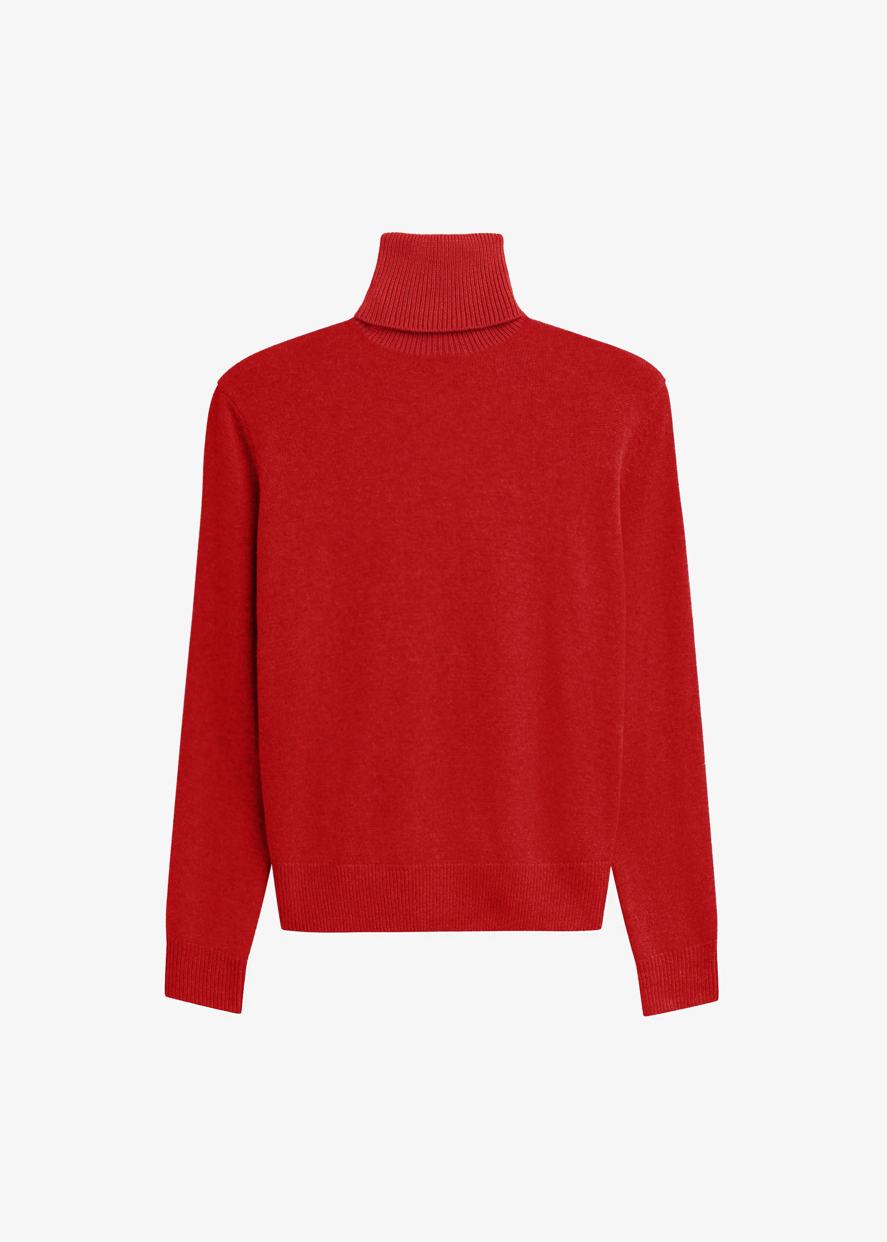 Koler Padded Knit Turtleneck - Red - Image 7