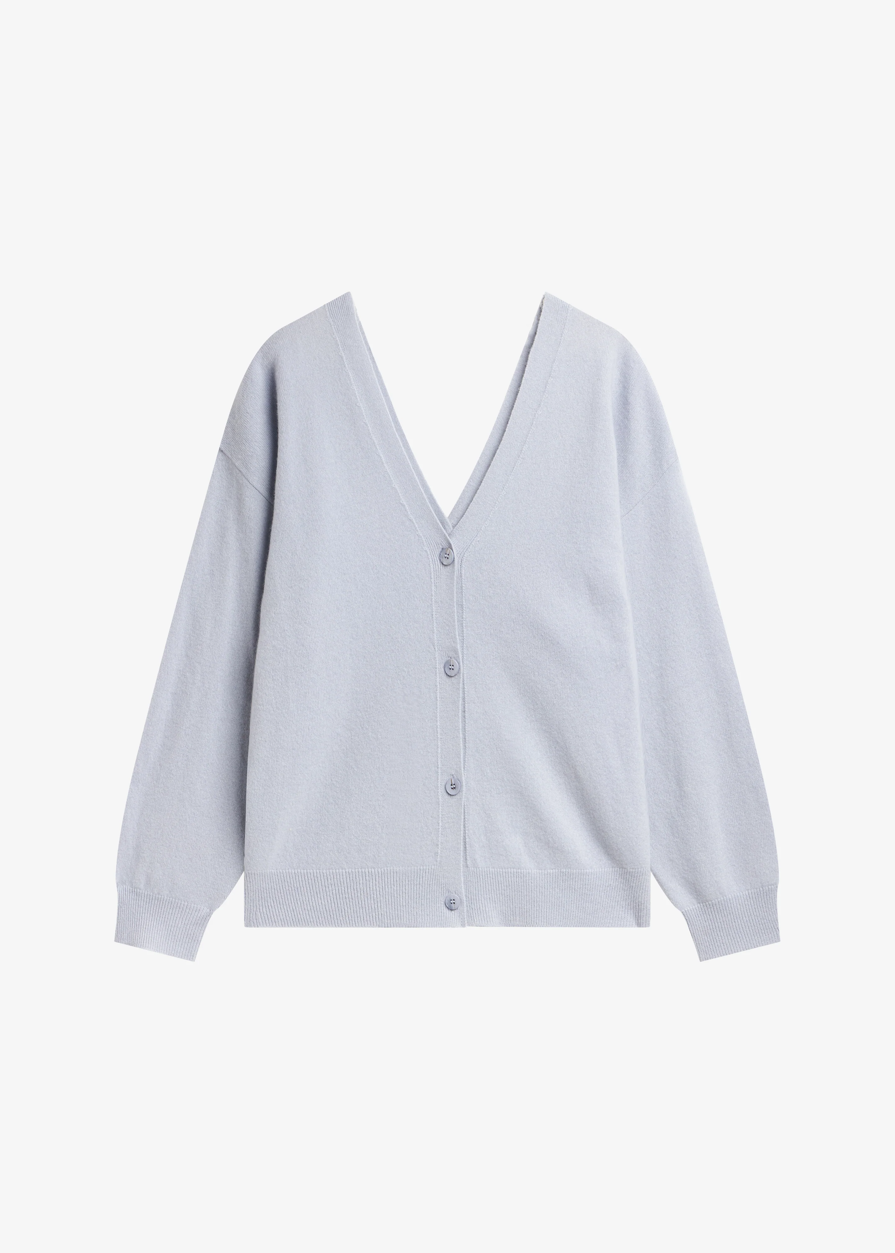 Lachen Double-Sided Wool Cardigan - Powder Blue - Image 5