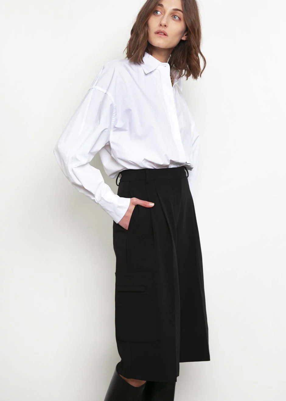Lakely Oversized Button Down Shirt - White - Image 6