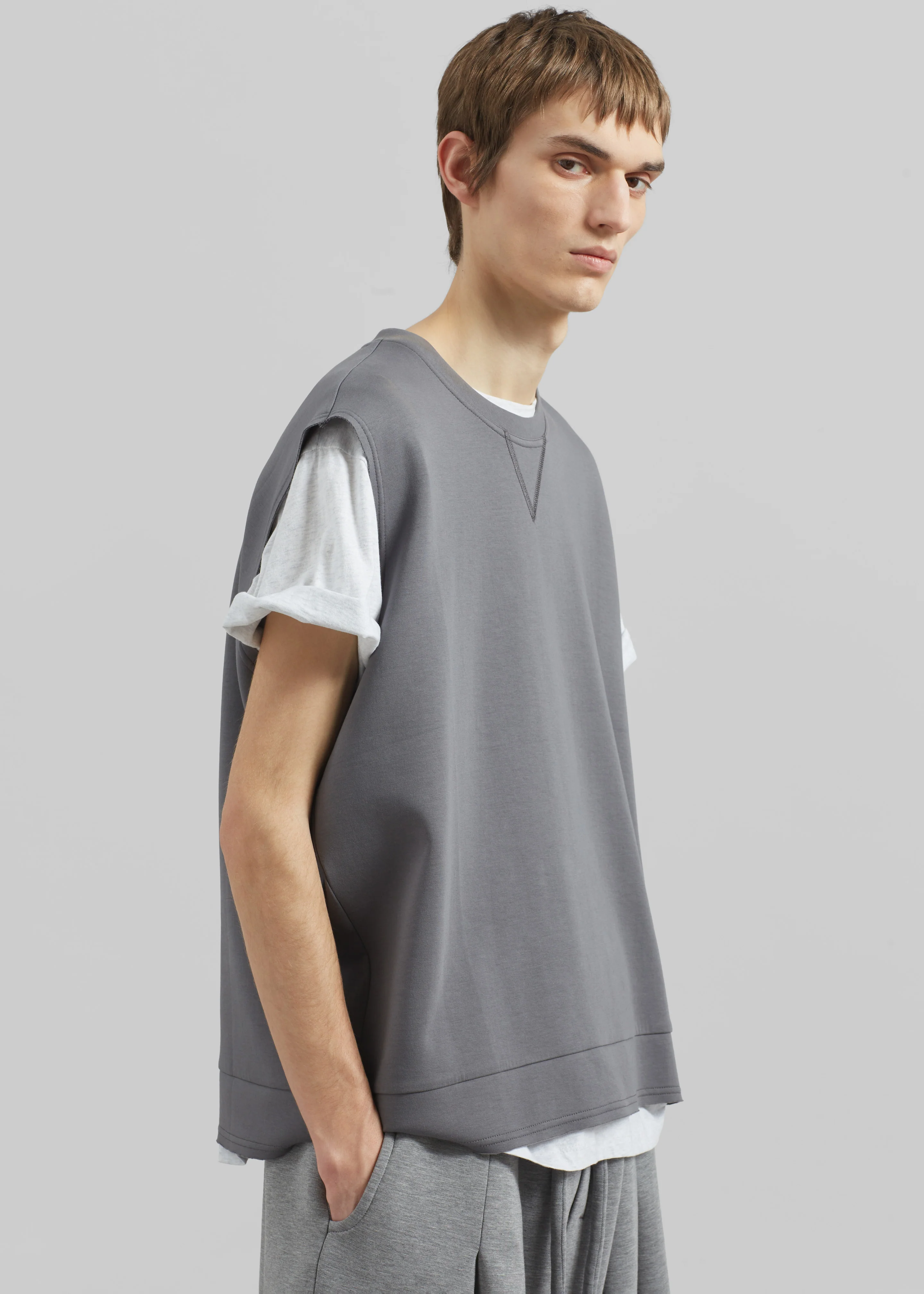 Laos Tank Top - Slate Grey - Image 4