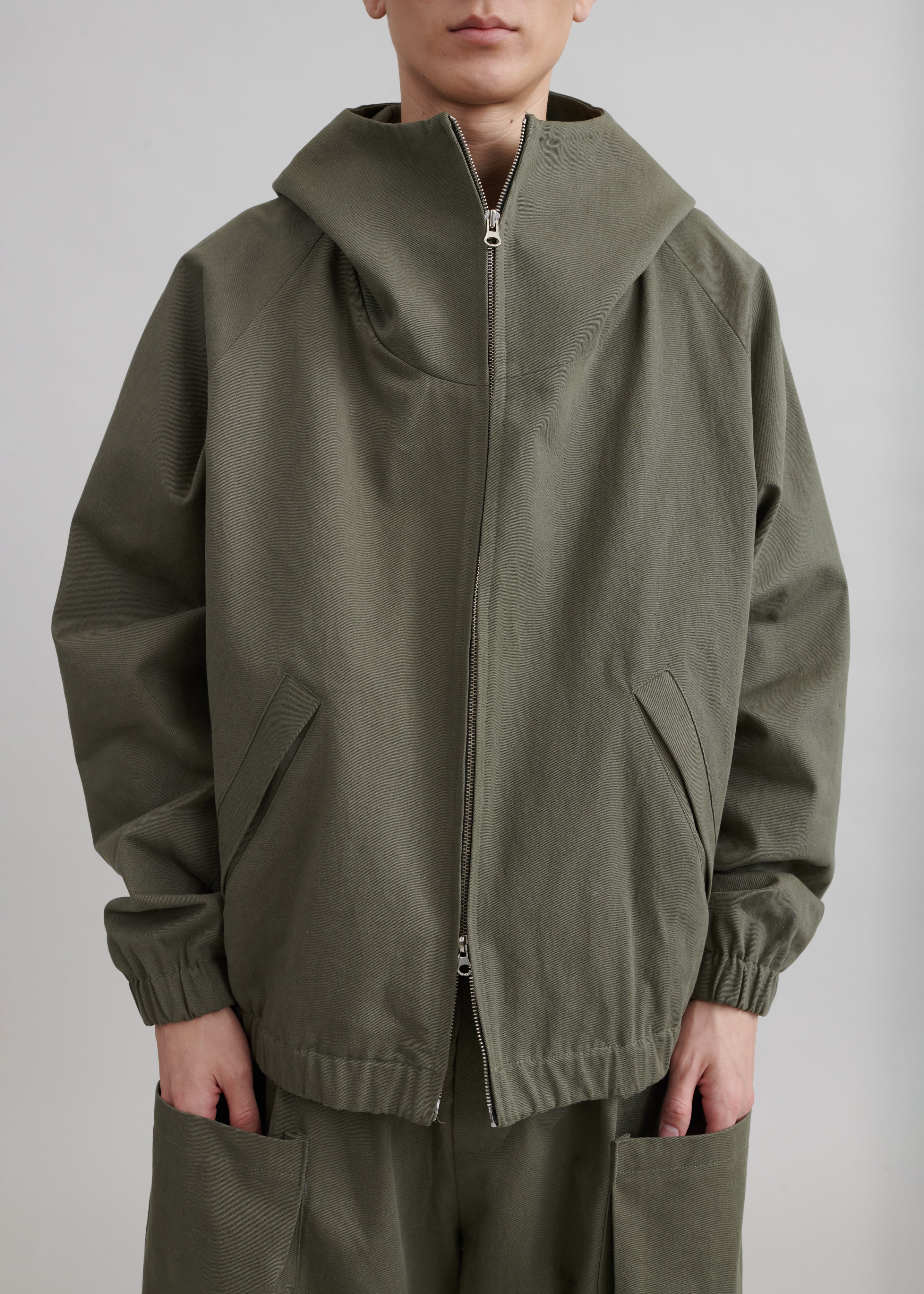 Lauri Hooded Jacket - Khaki - Image 4