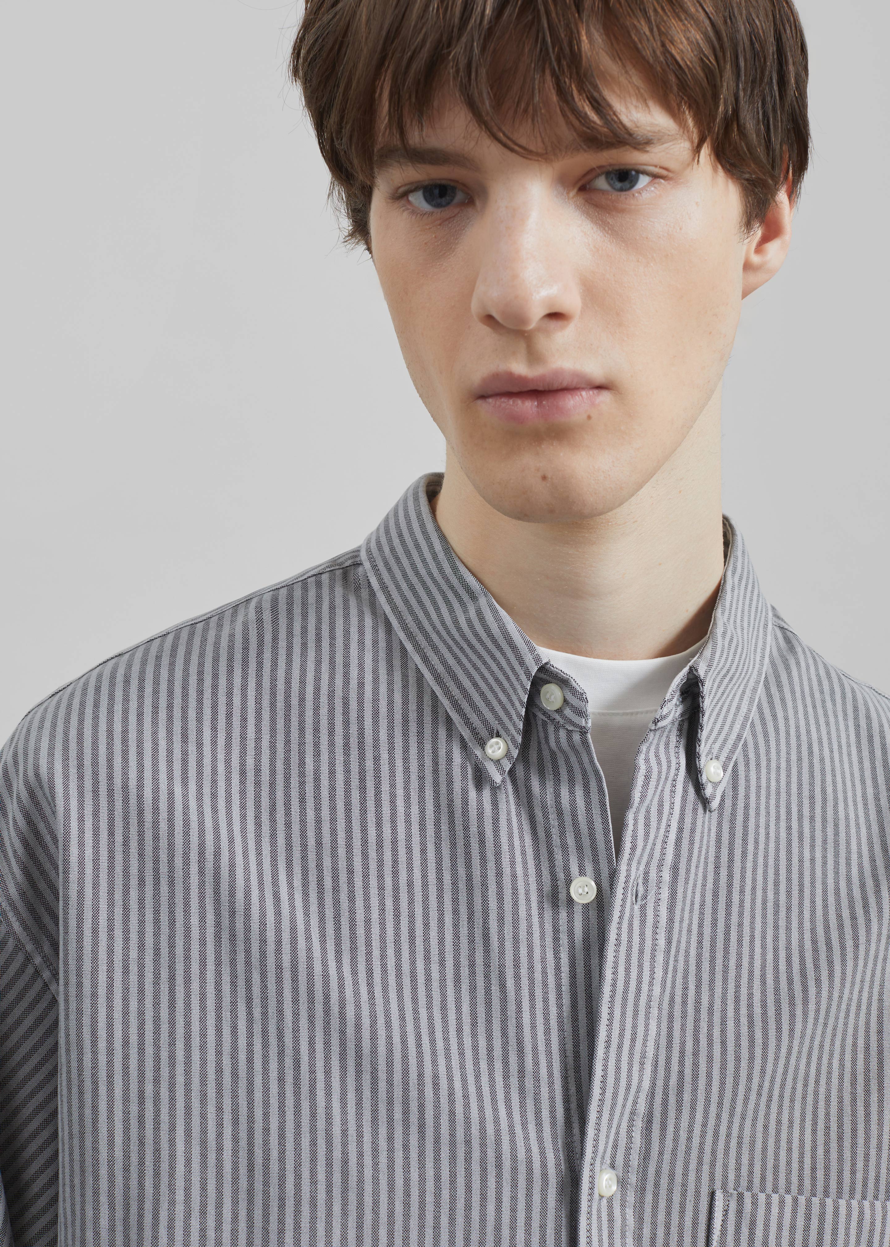 Legan Shirt - Grey Stripe - Image 2
