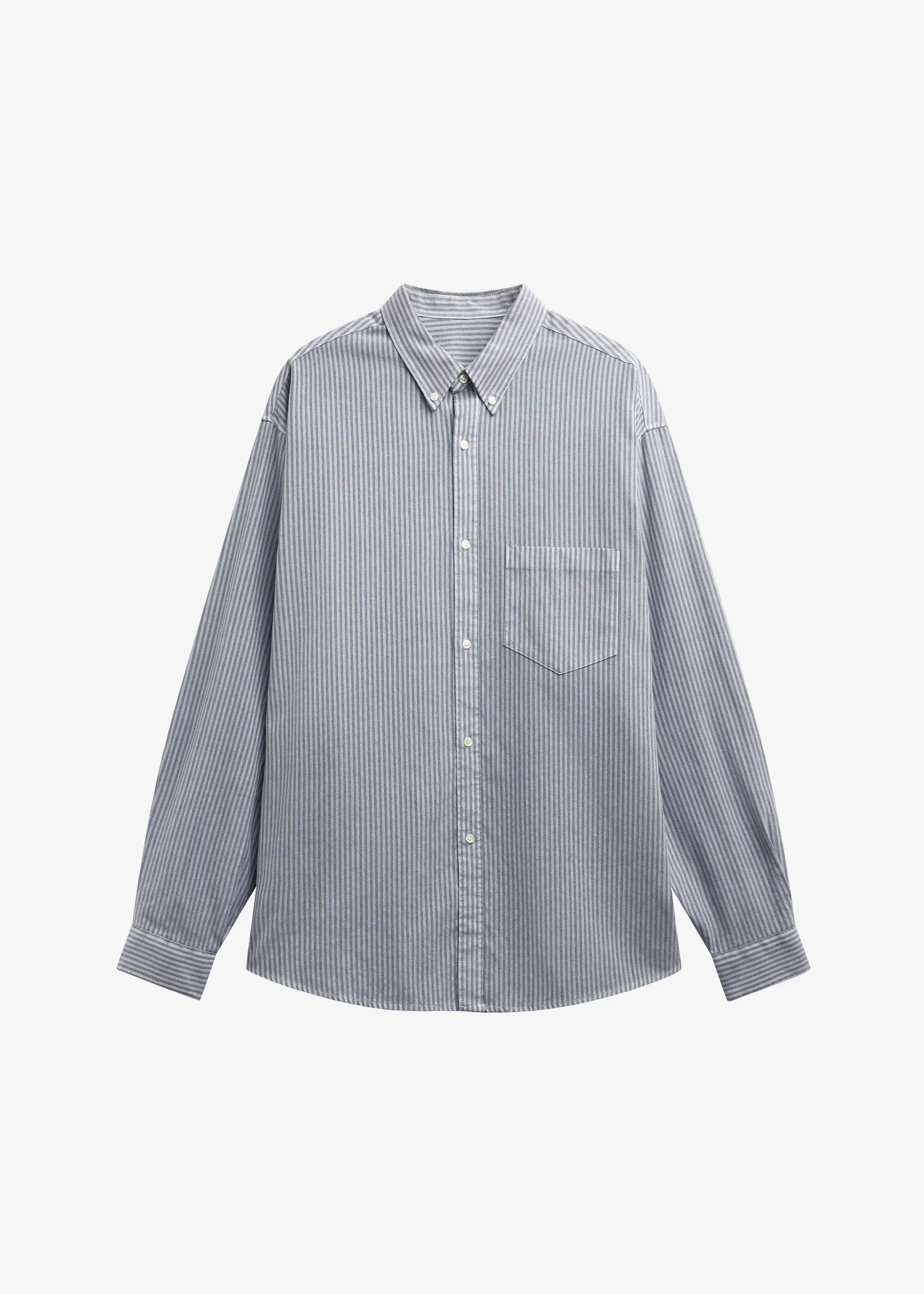 Legan Shirt - Grey Stripe - Image 6