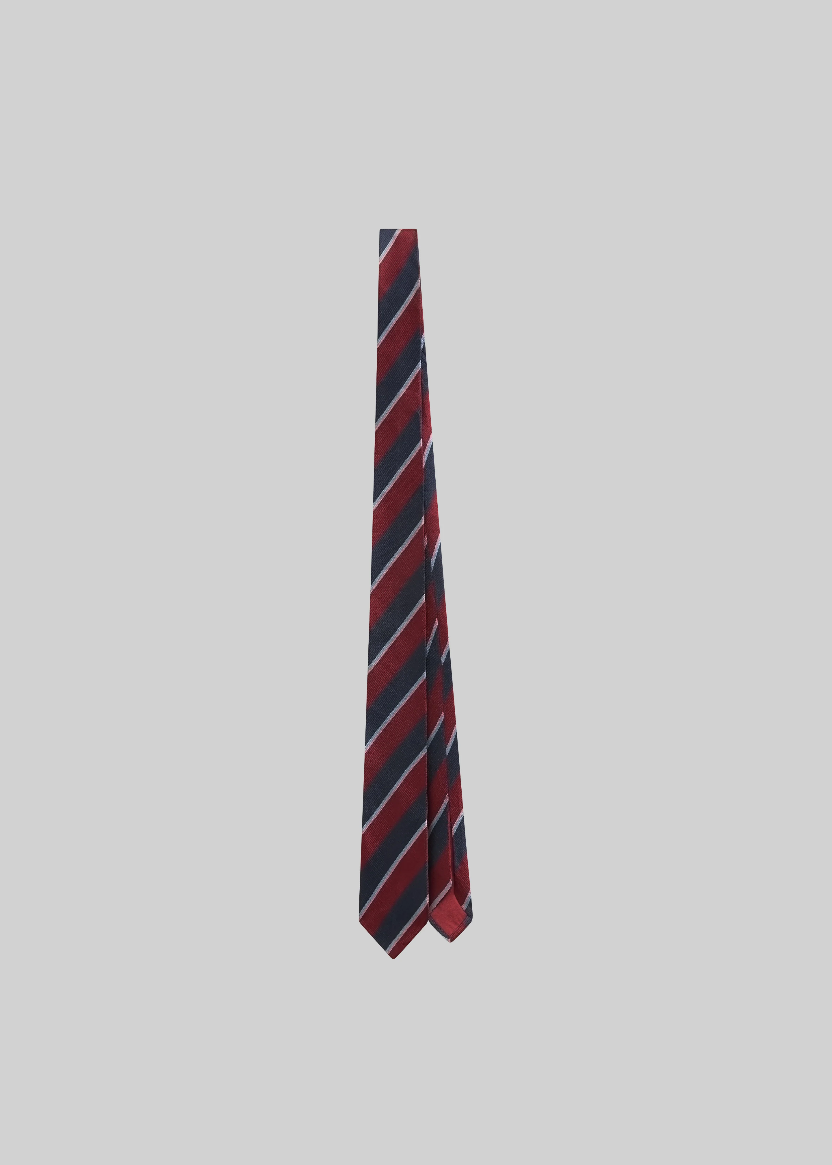 Lene Striped Tie - Burgundy - Image 3
