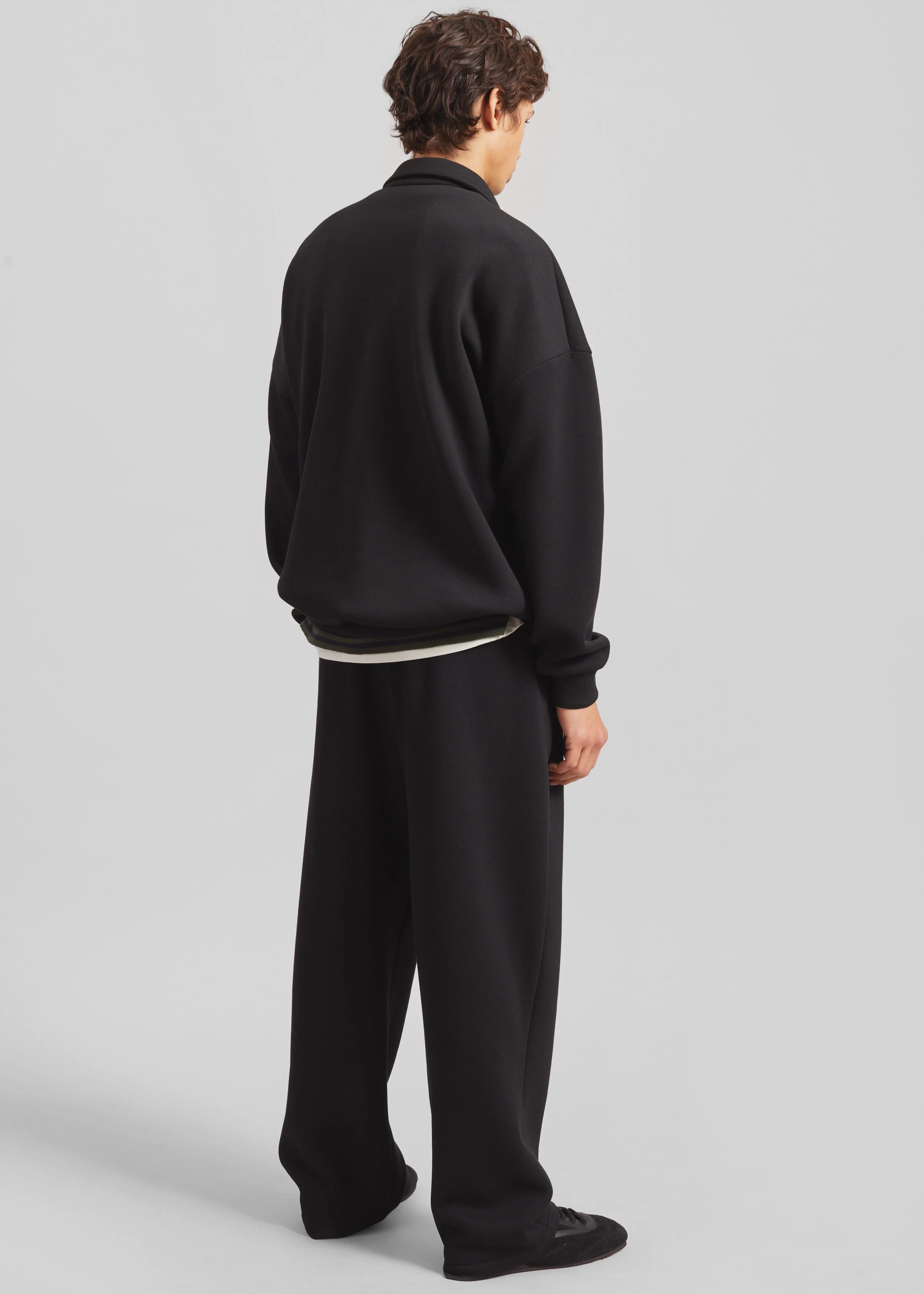 Lenham Polo Sweatshirt - Black - Image 5