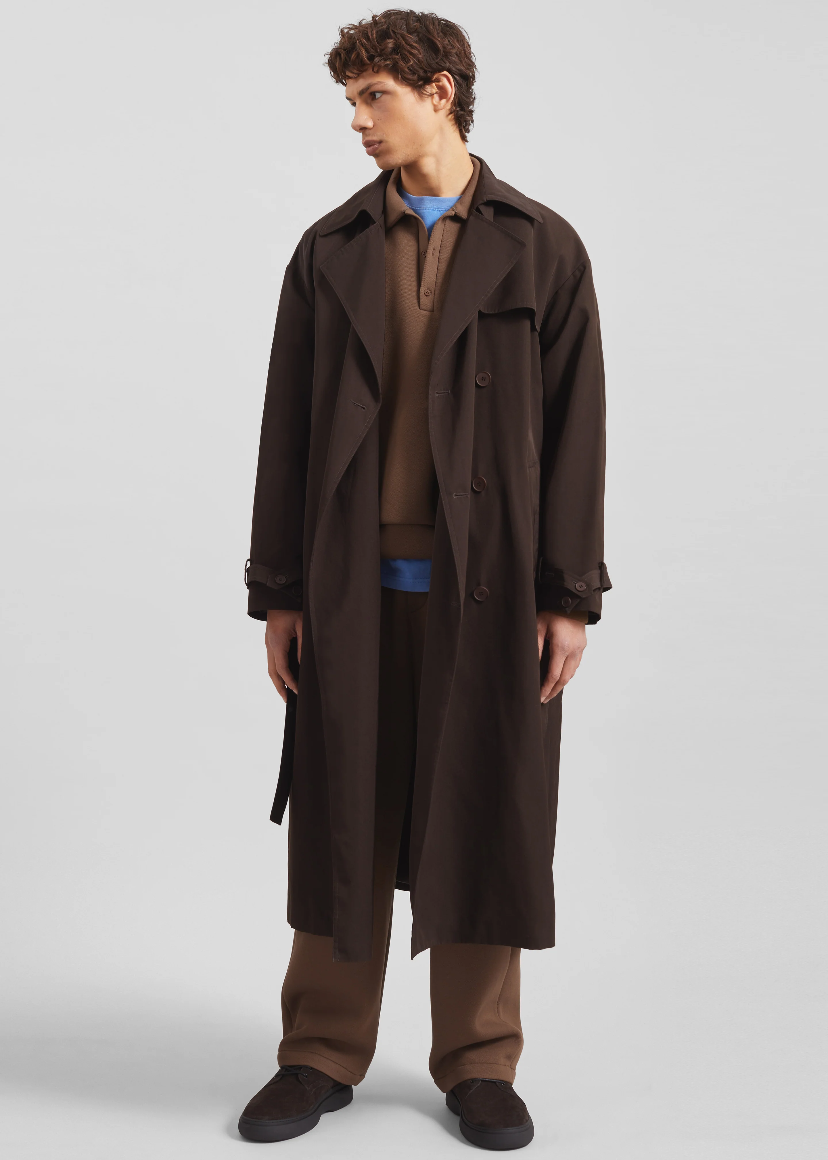 Lenham Polo Sweatshirt - Dark Camel - Image 7