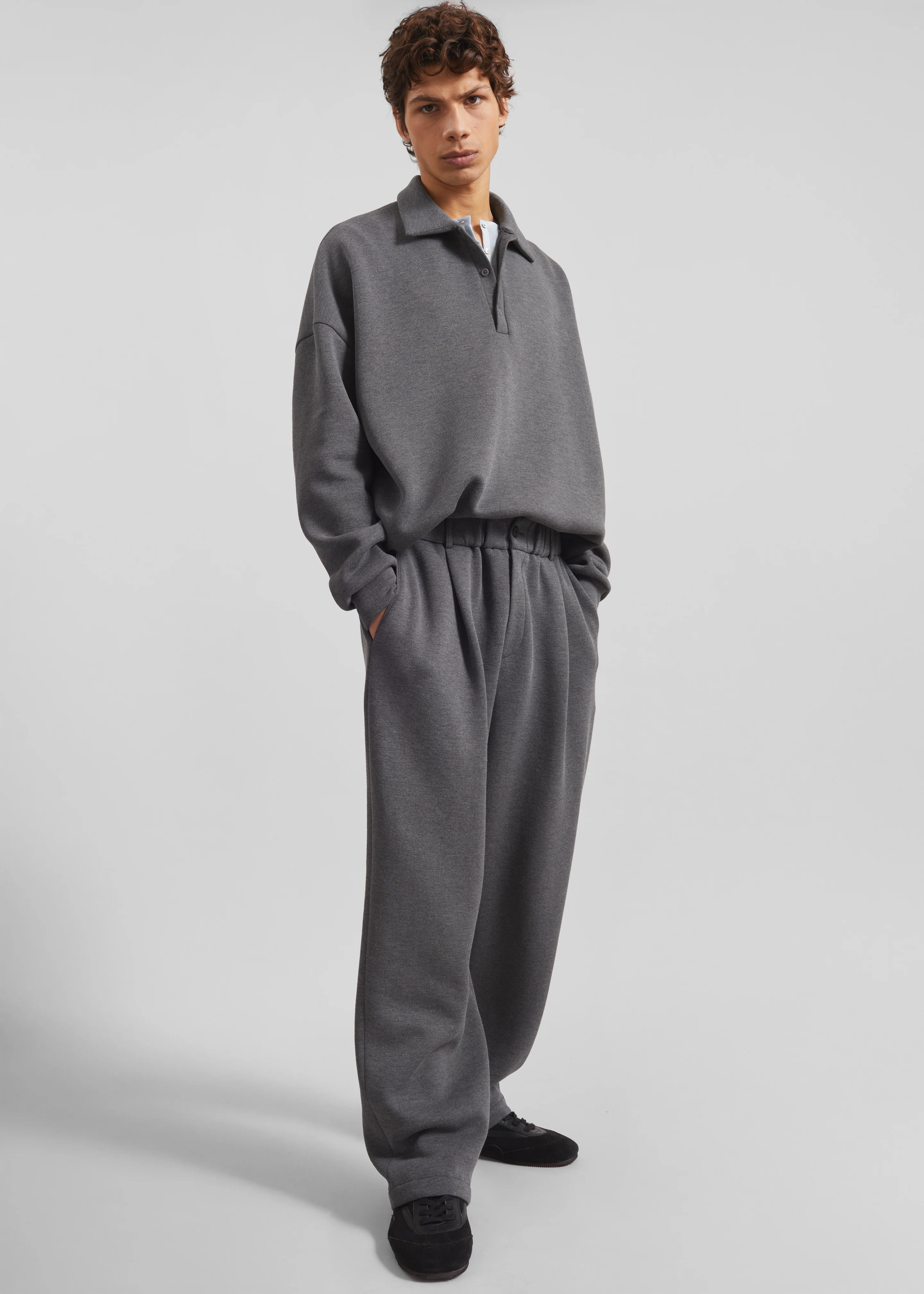 Lenham Polo Sweatshirt - Grey - Image 4