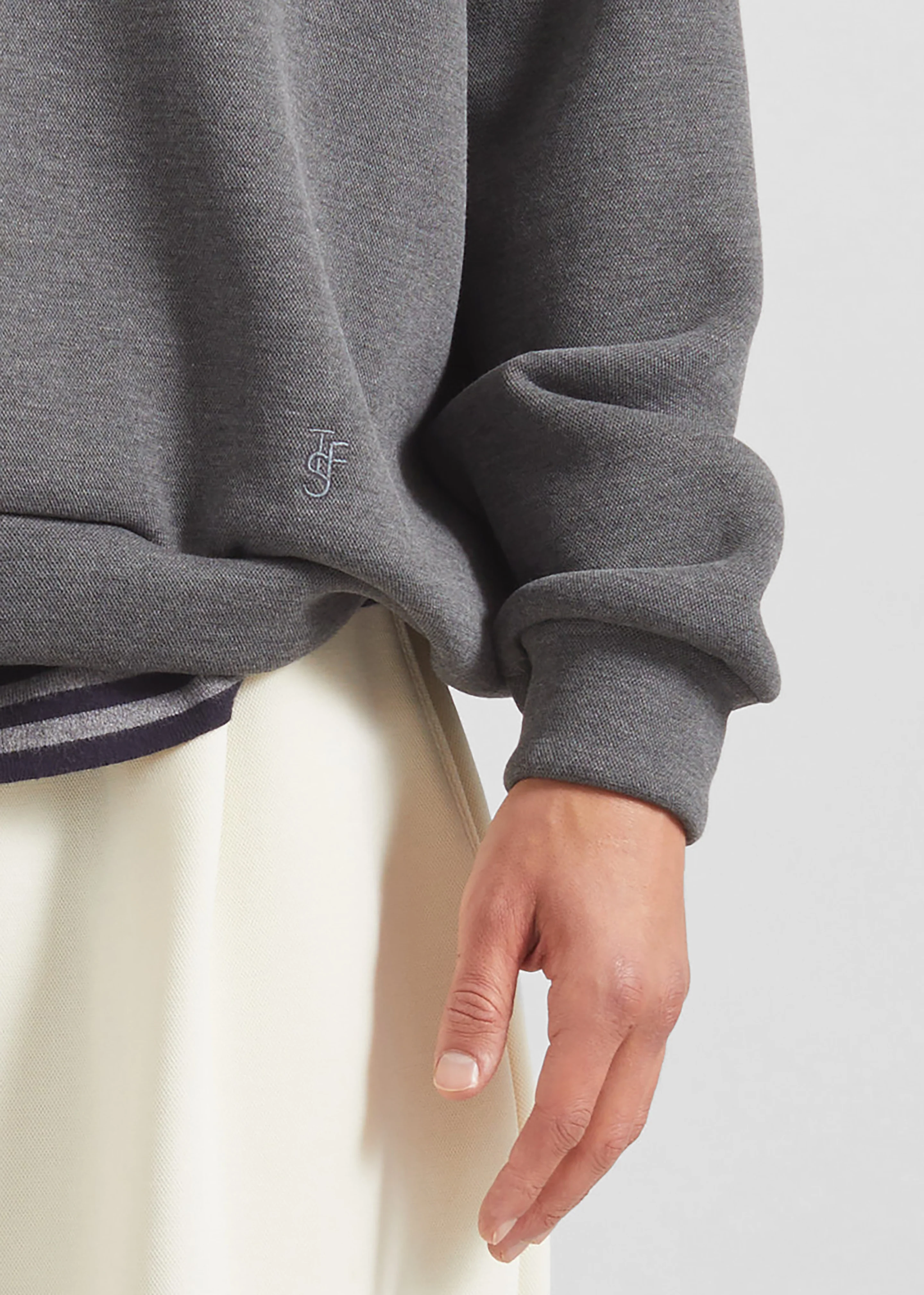 Lenham Polo Sweatshirt - Grey - Image 5
