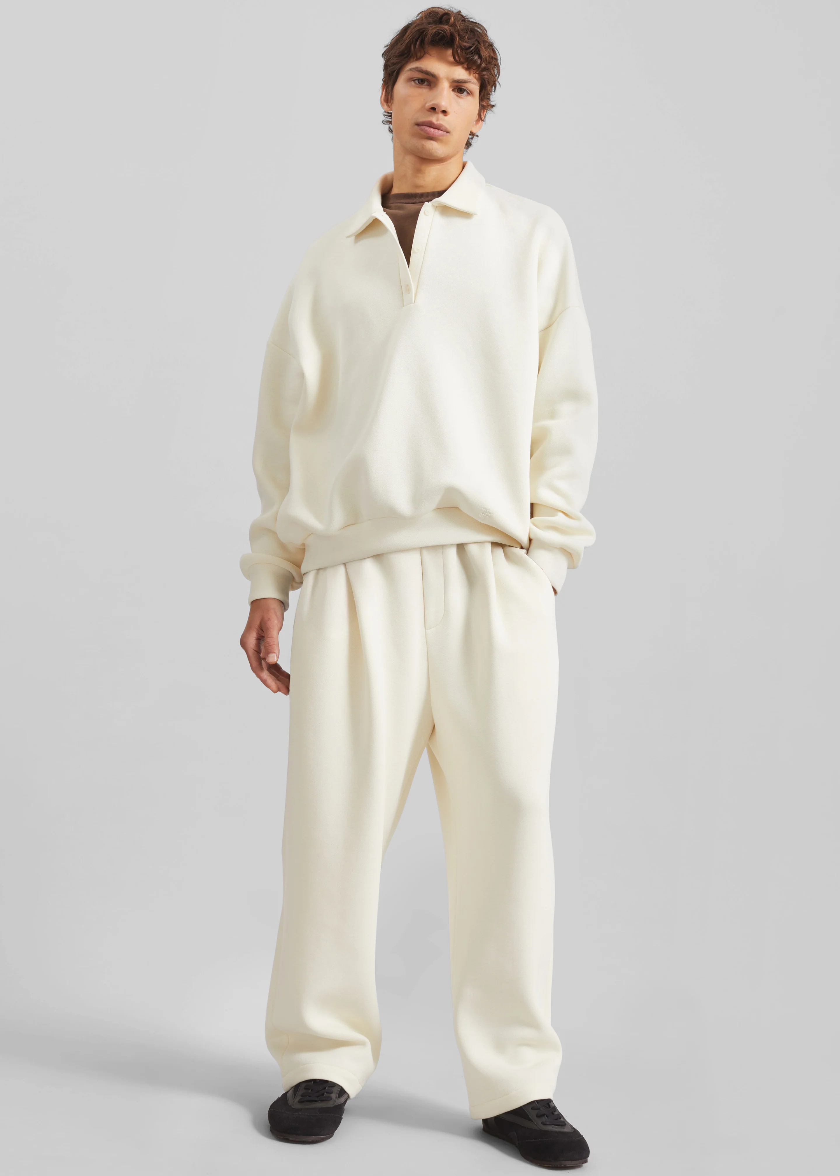 Lenham Polo Sweatshirt - Ivory - Image 5