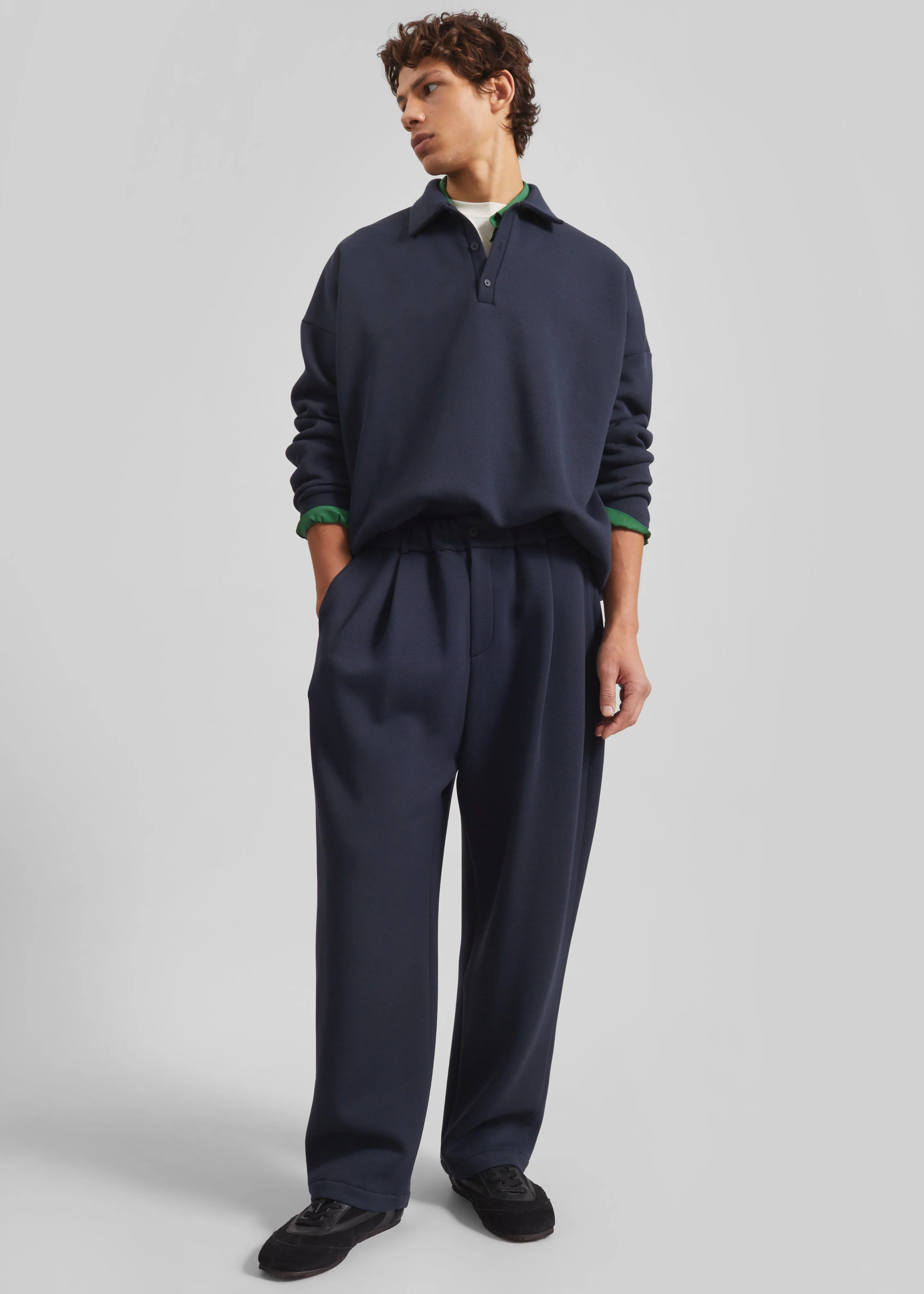 Lenham Straight Pants - Navy - Image 3