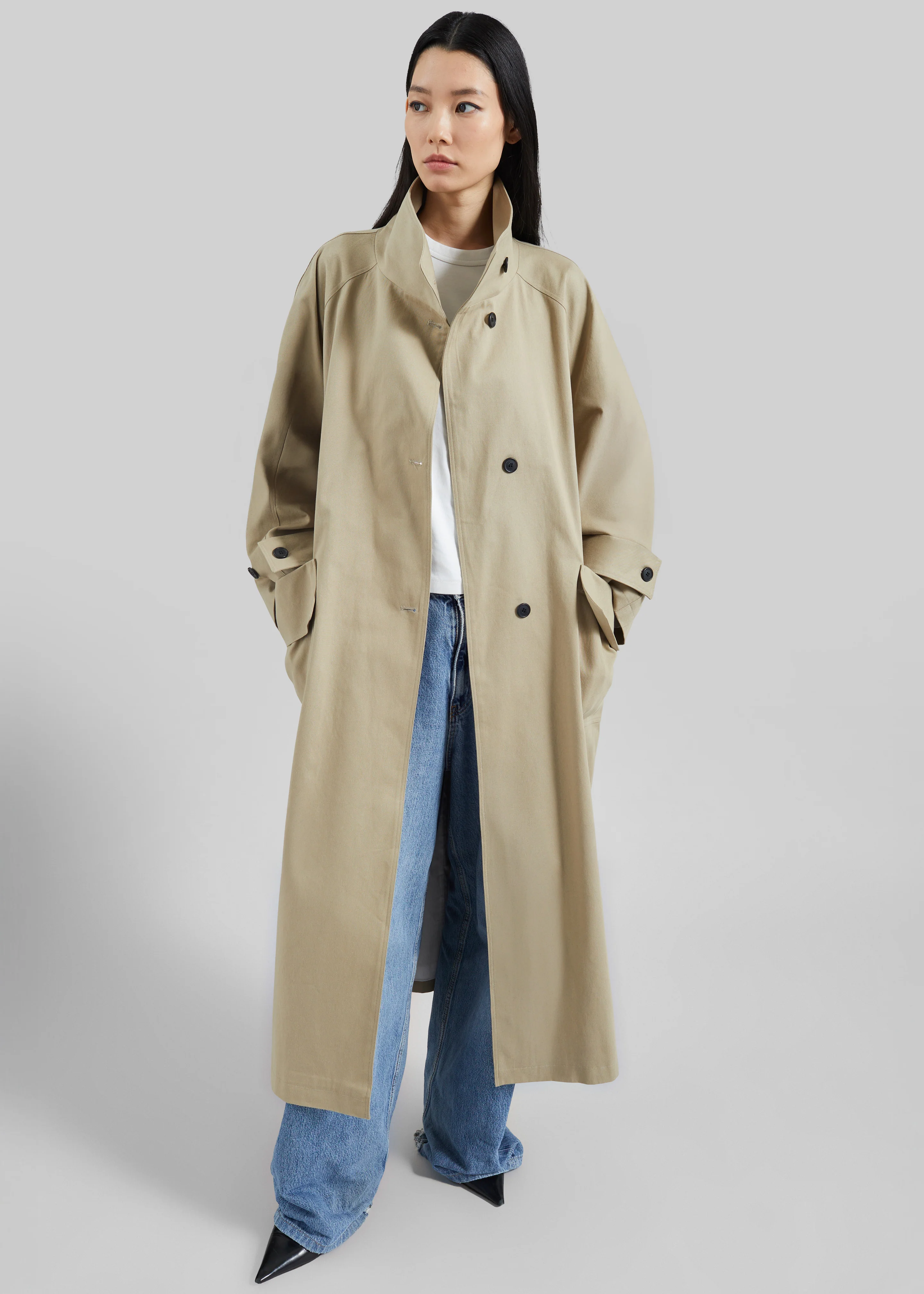 Lenoir Trench Coat - Beige - Image 4