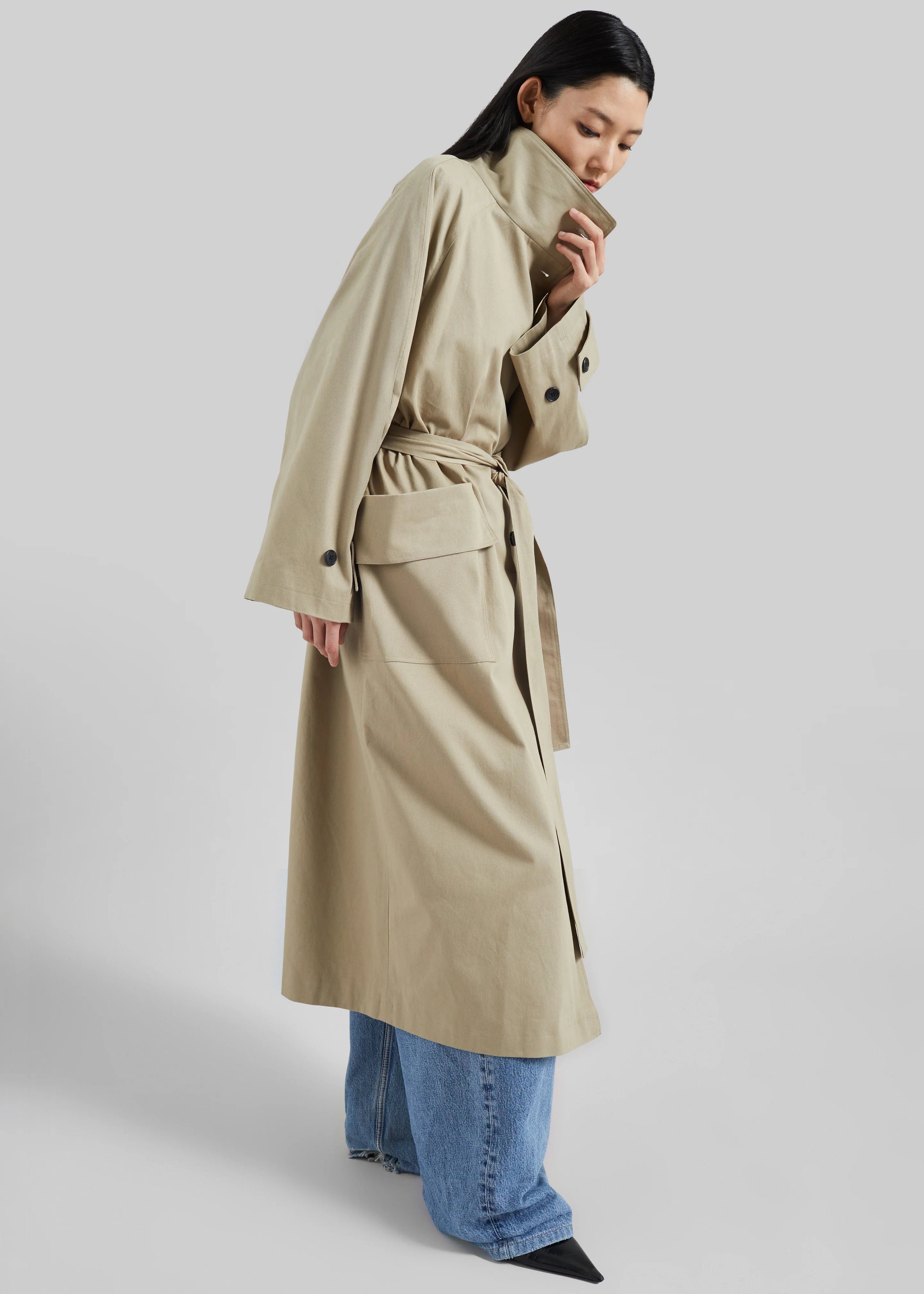Lenoir Trench Coat - Beige - Image 6