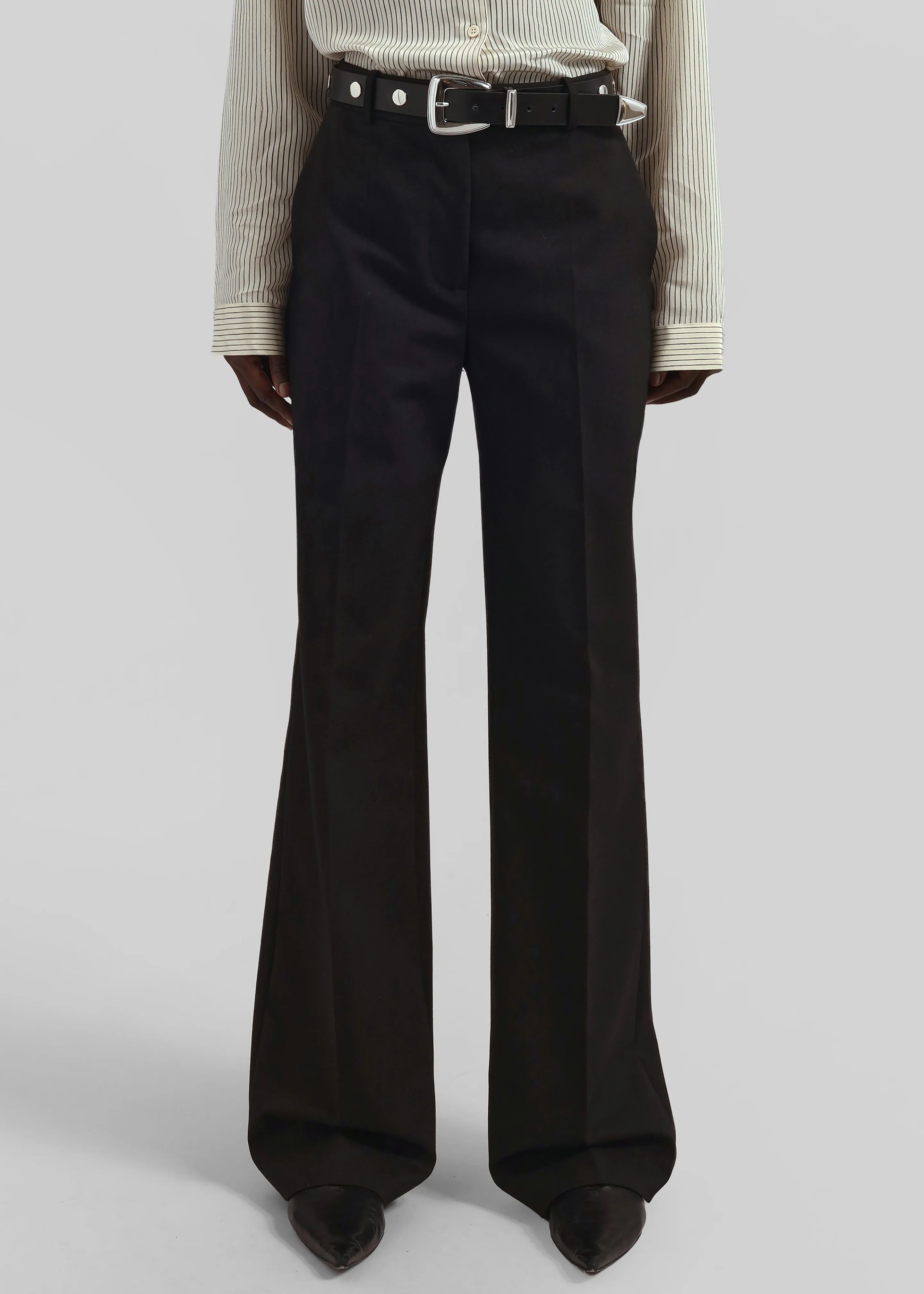 Lenora Straight Trousers - Black - Image 2