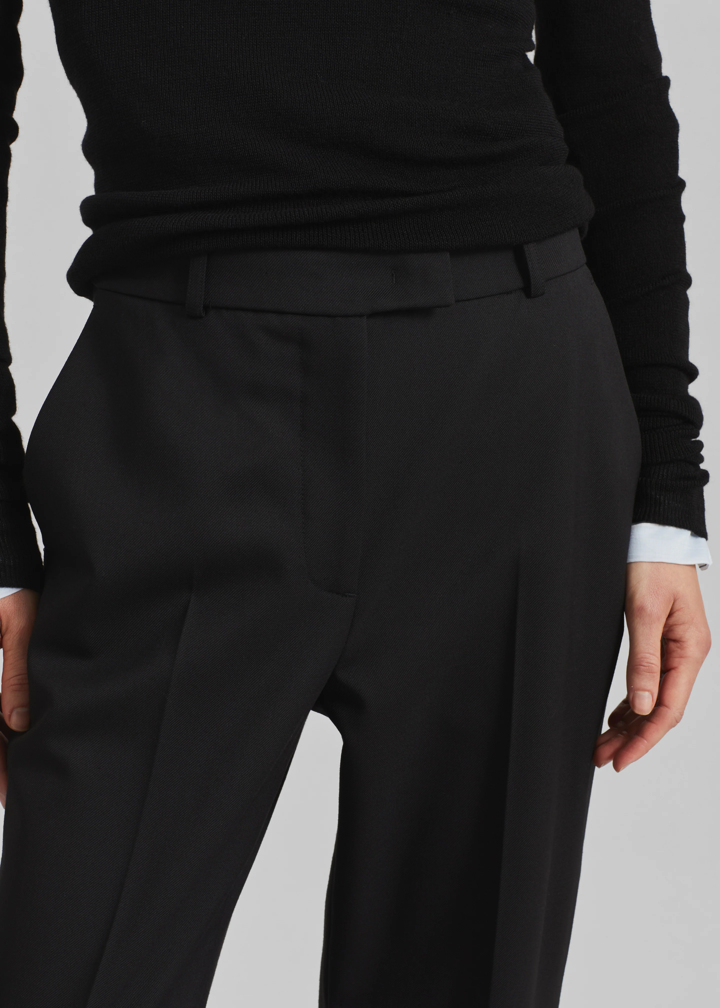 Lenora Straight Trousers - Black - Image 6