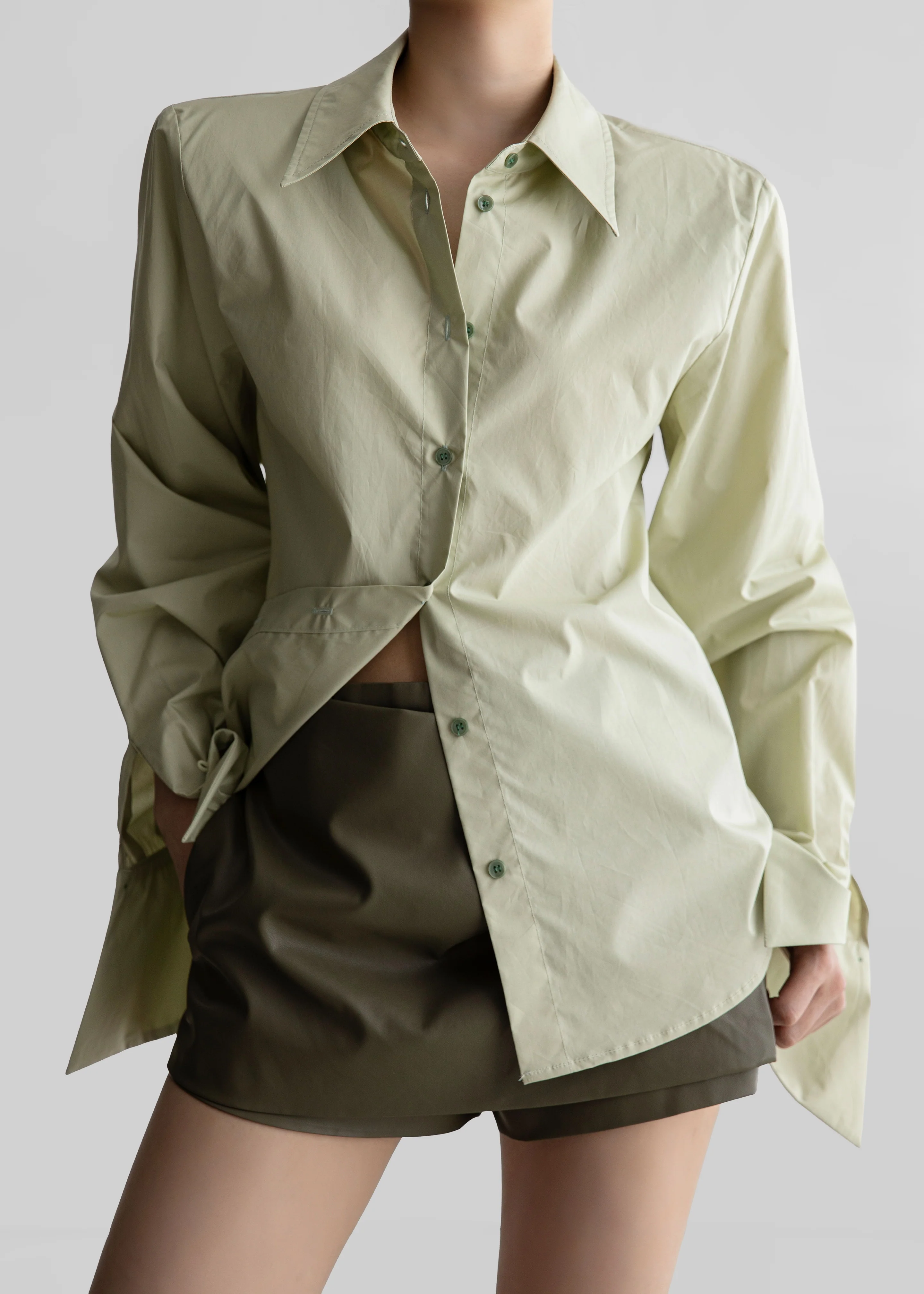 Leuven Padded Shirt - Sage - Image 3