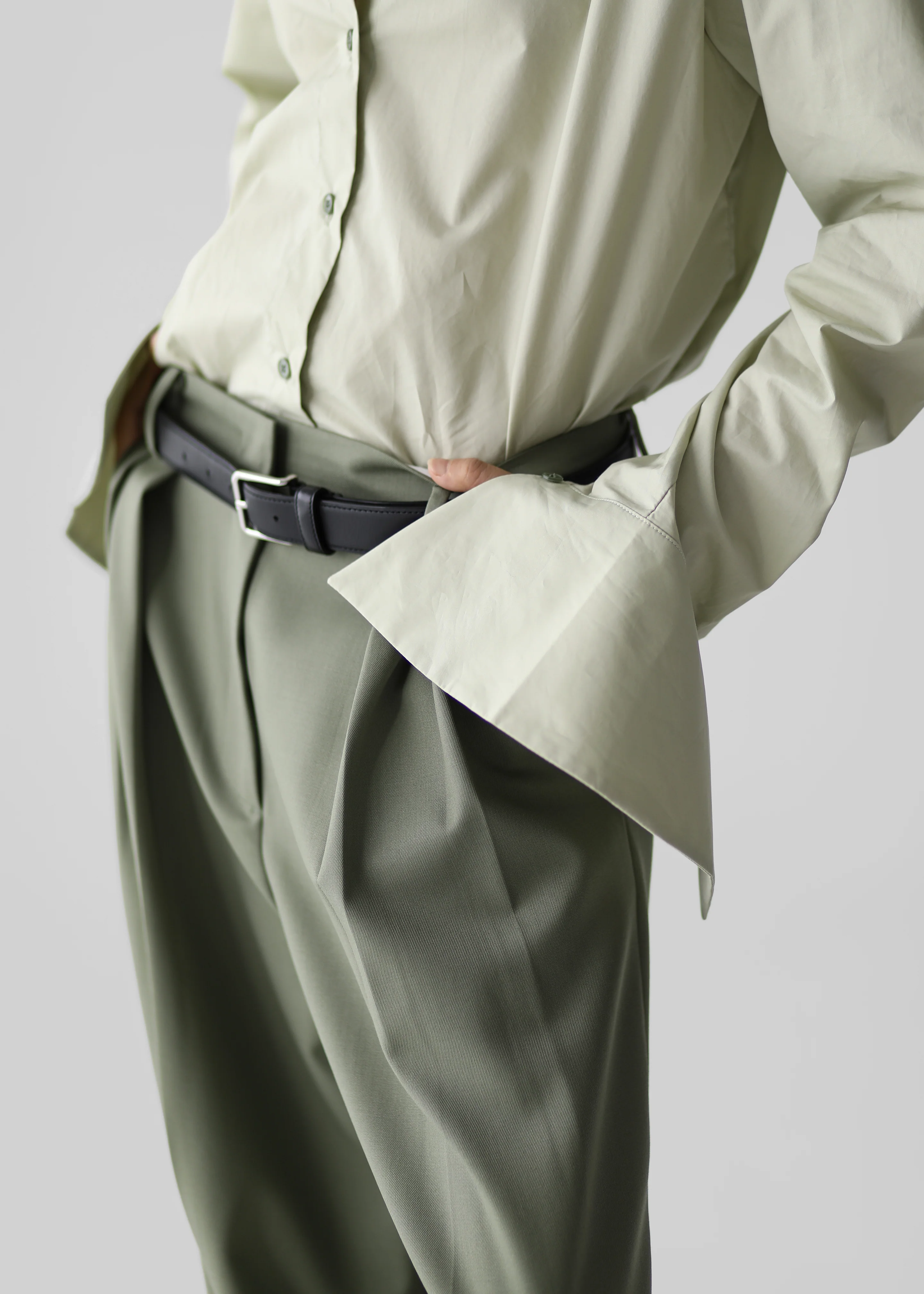 Leuven Padded Shirt - Sage - Image 8