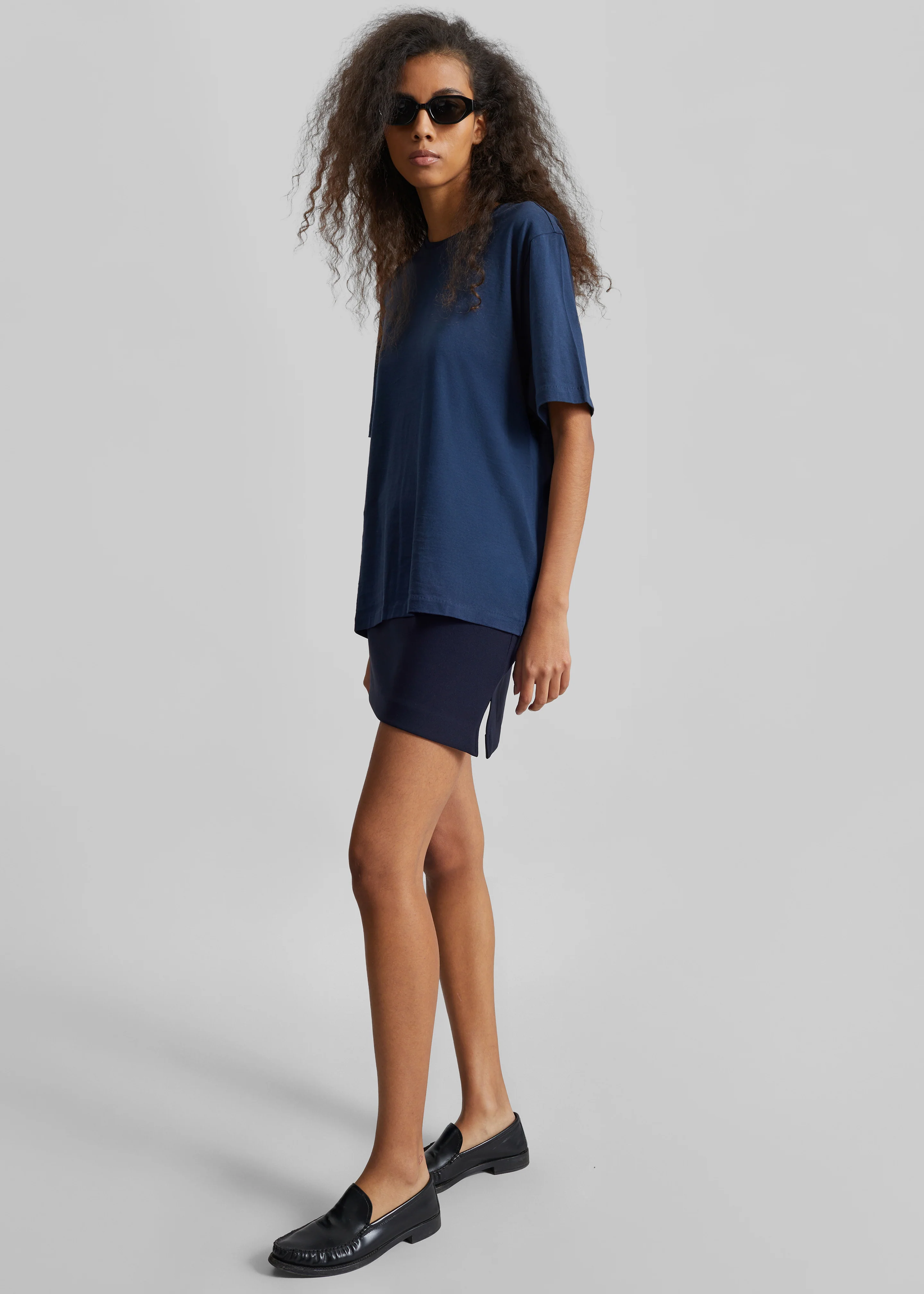 Lille Mini Skirt - Navy - Image 2