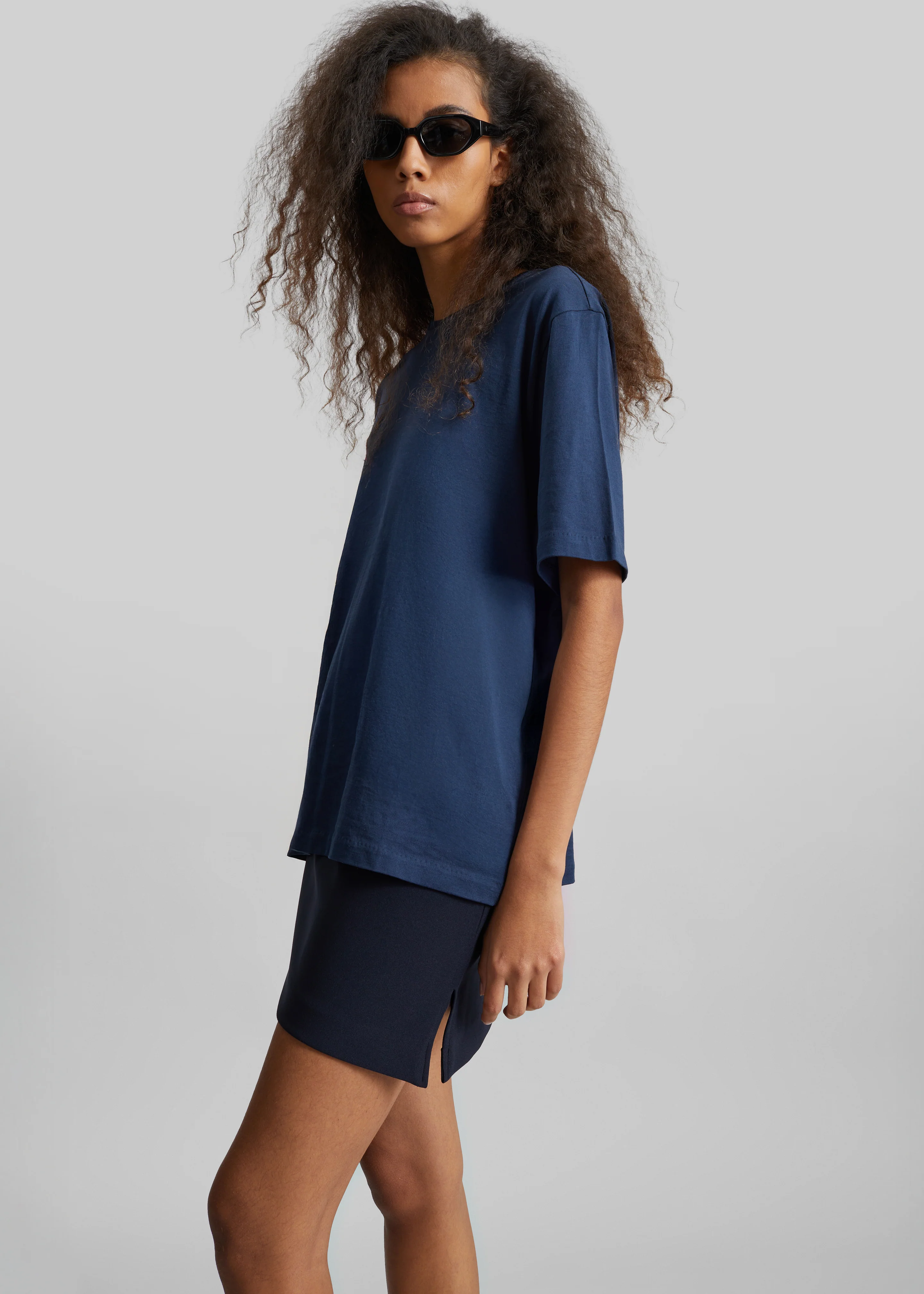 Lille Mini Skirt - Navy - Image 5