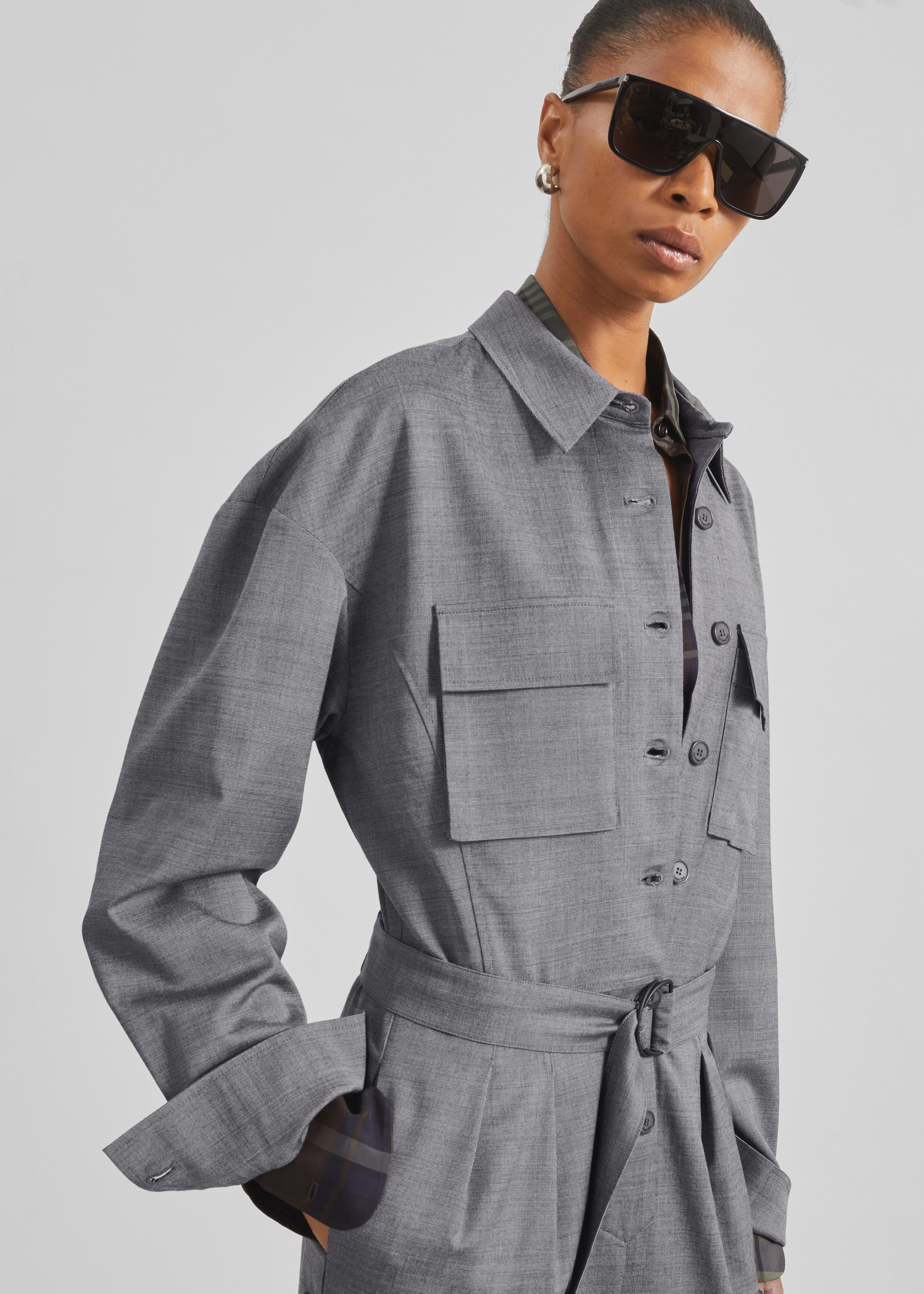 Linda Jumpsuit - Grey Melange - Image 6