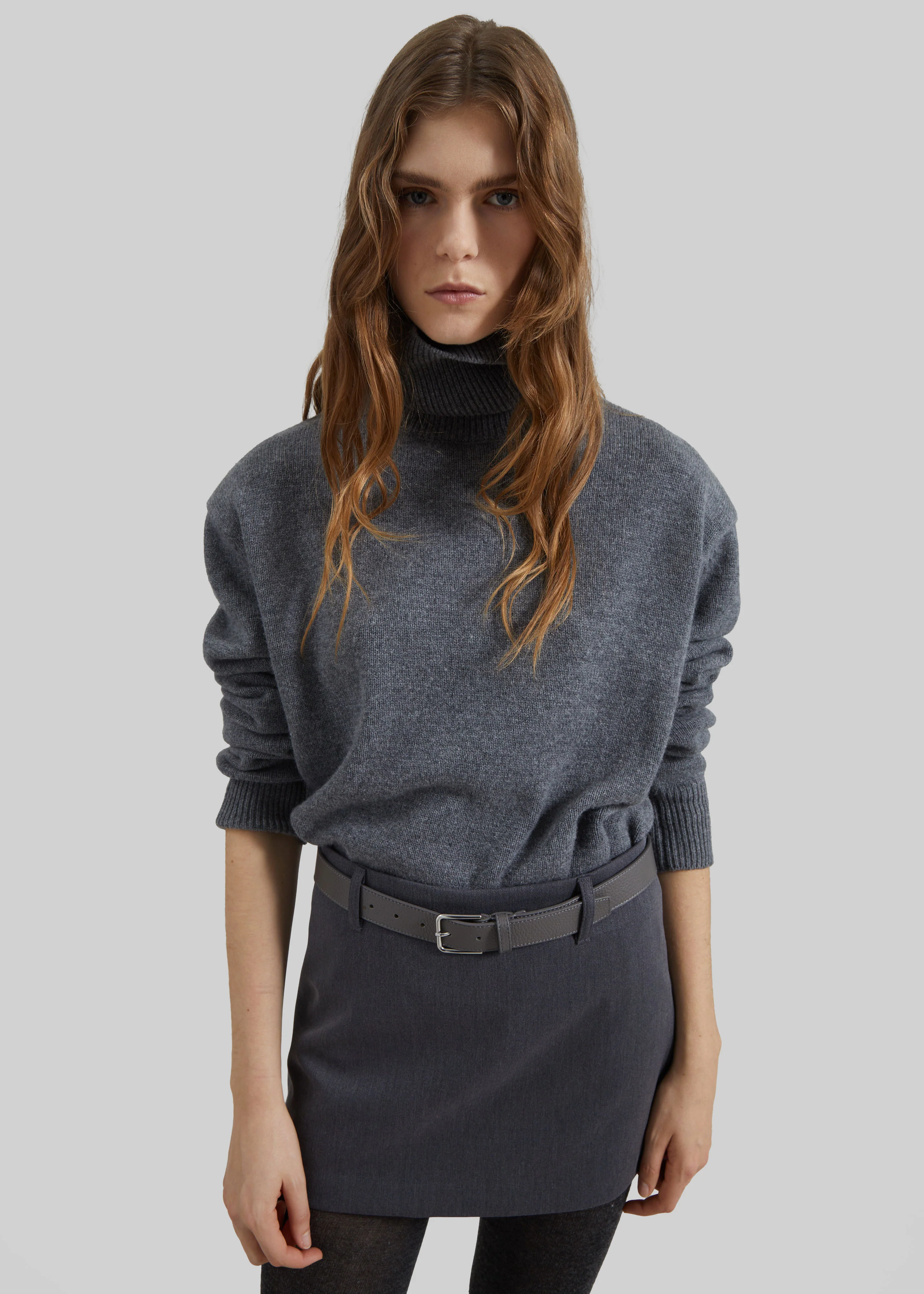 Liri Mini Skirt - Grey - Image 4