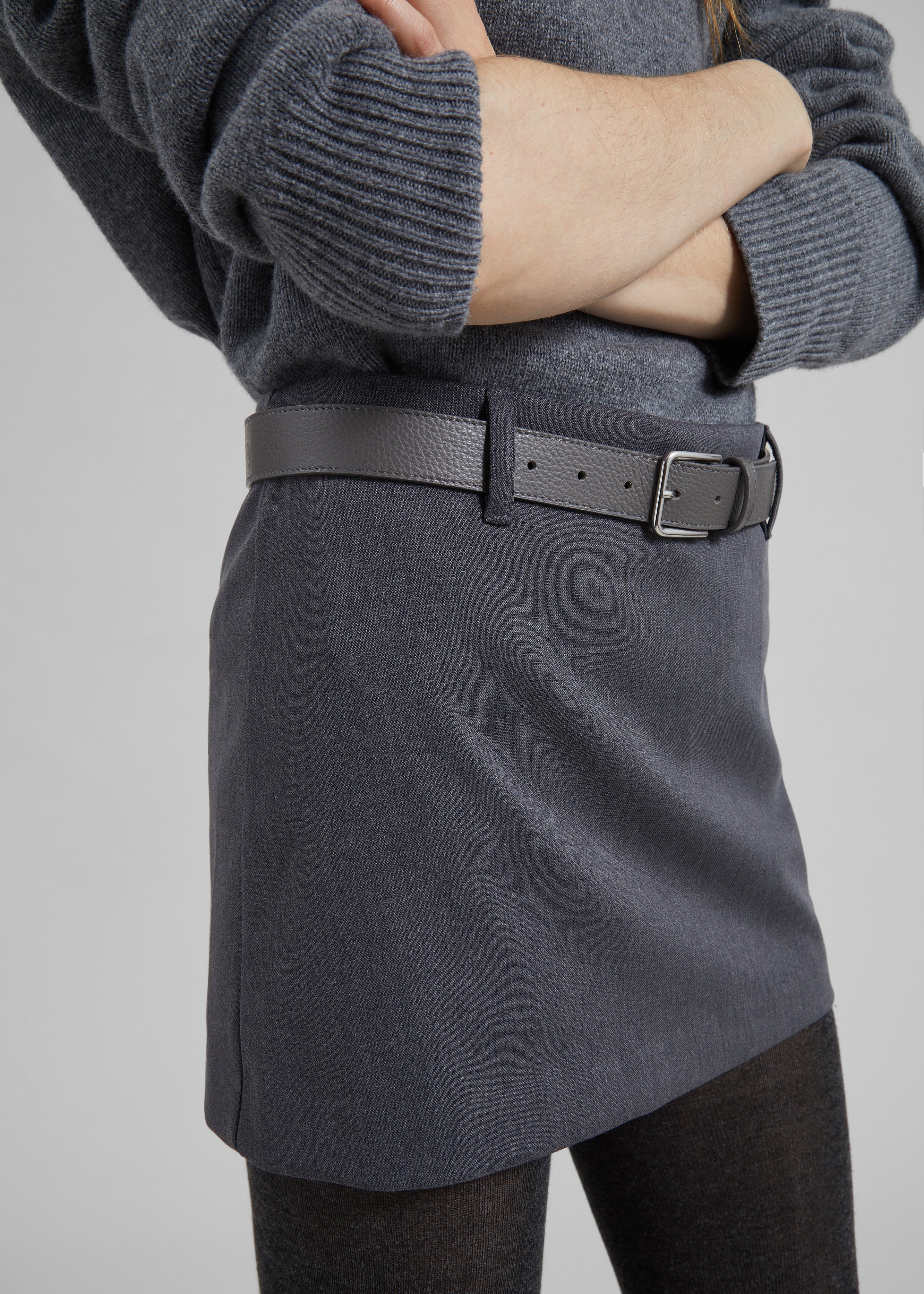 Liri Mini Skirt - Grey - Image 5