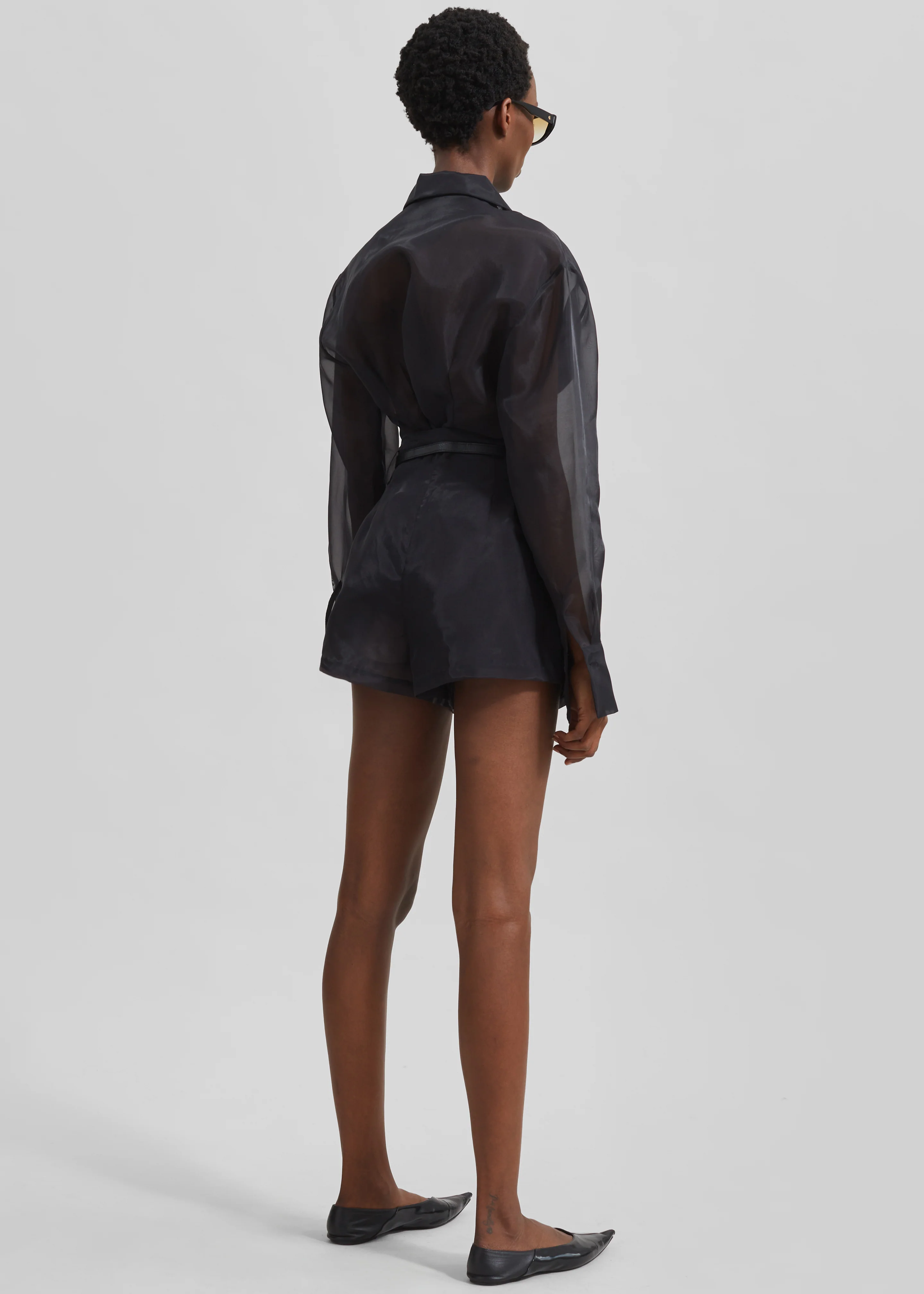 Lise Sheer Blazer - Black - Image 7