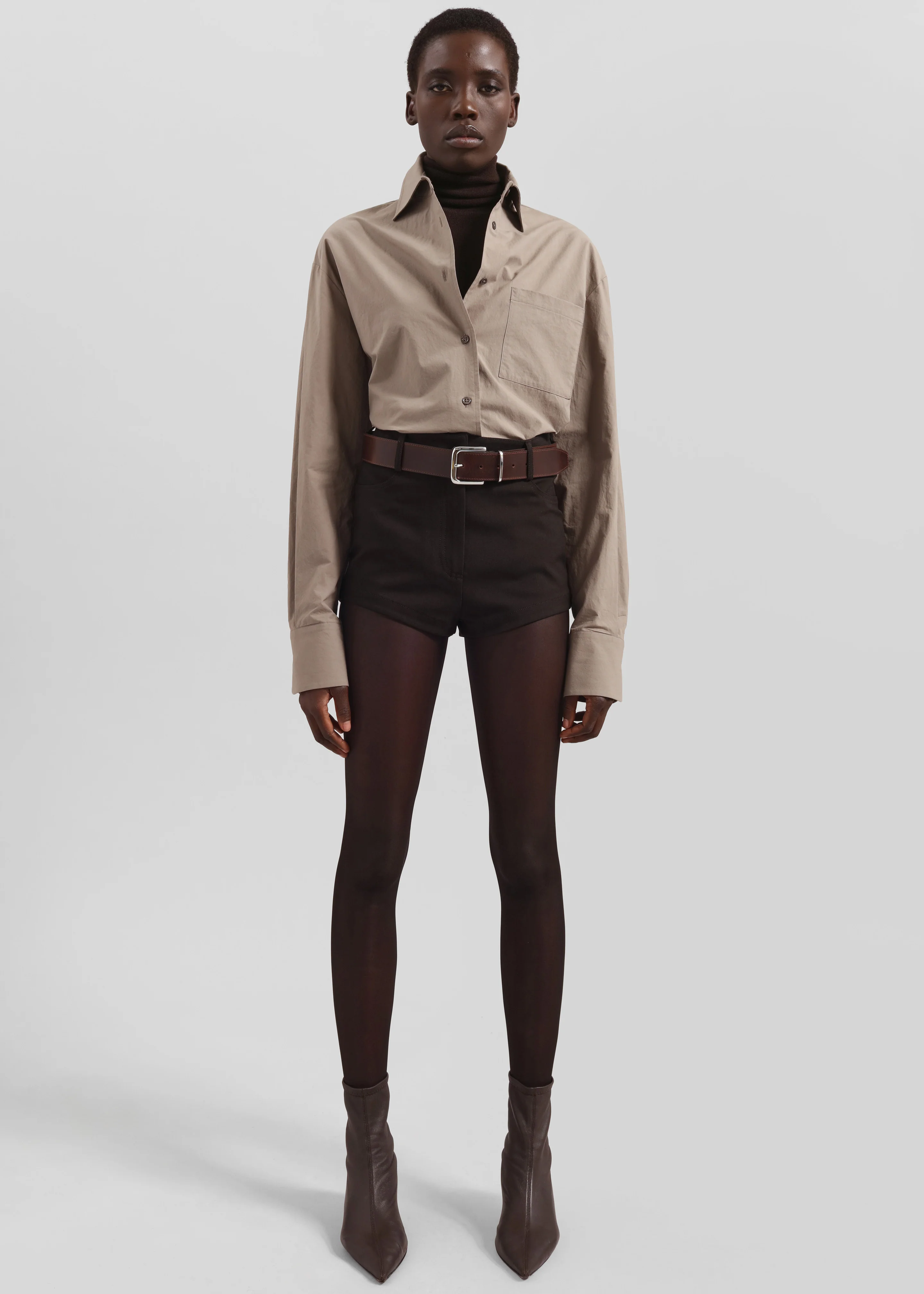 Loen Hot Pants - Brown - Image 7