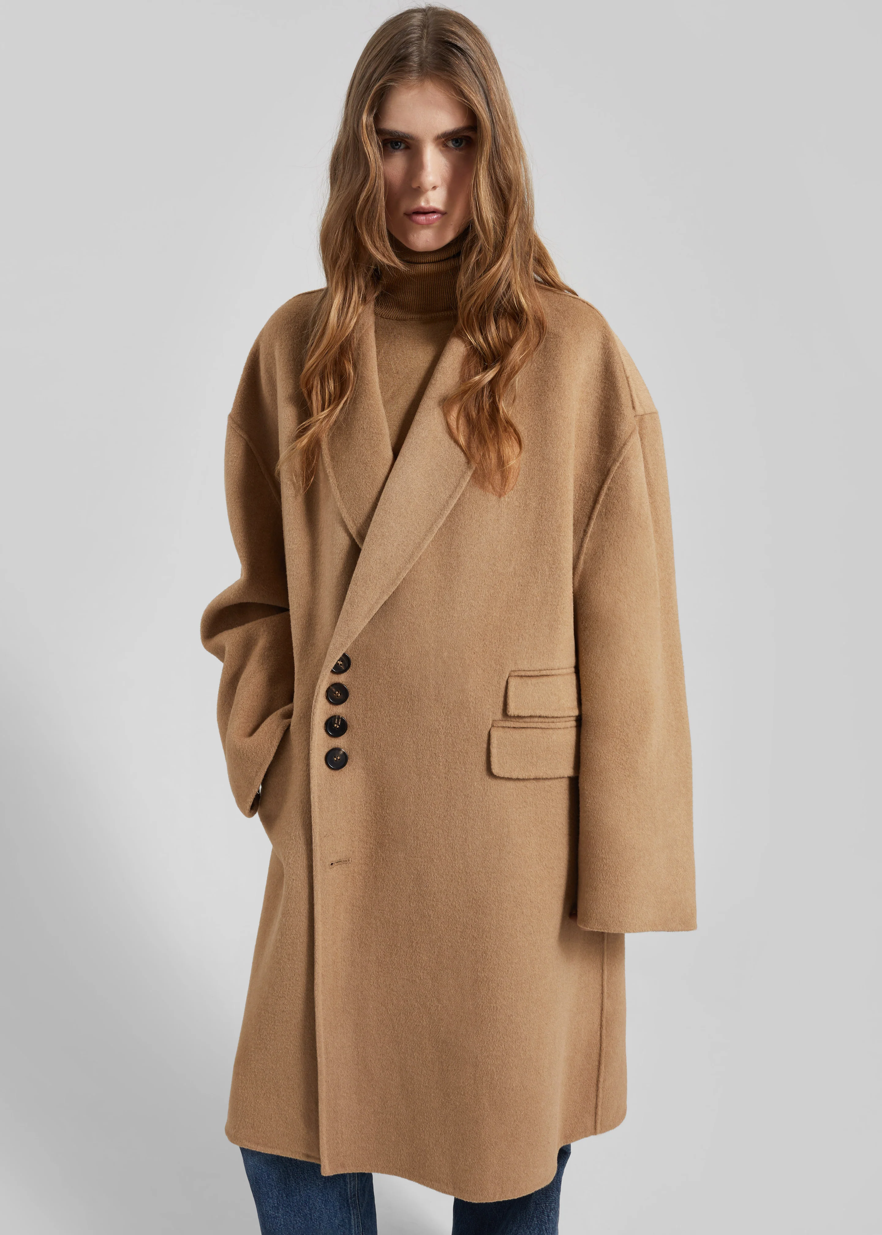 Lohit Wool Coat - Camel - Image 5