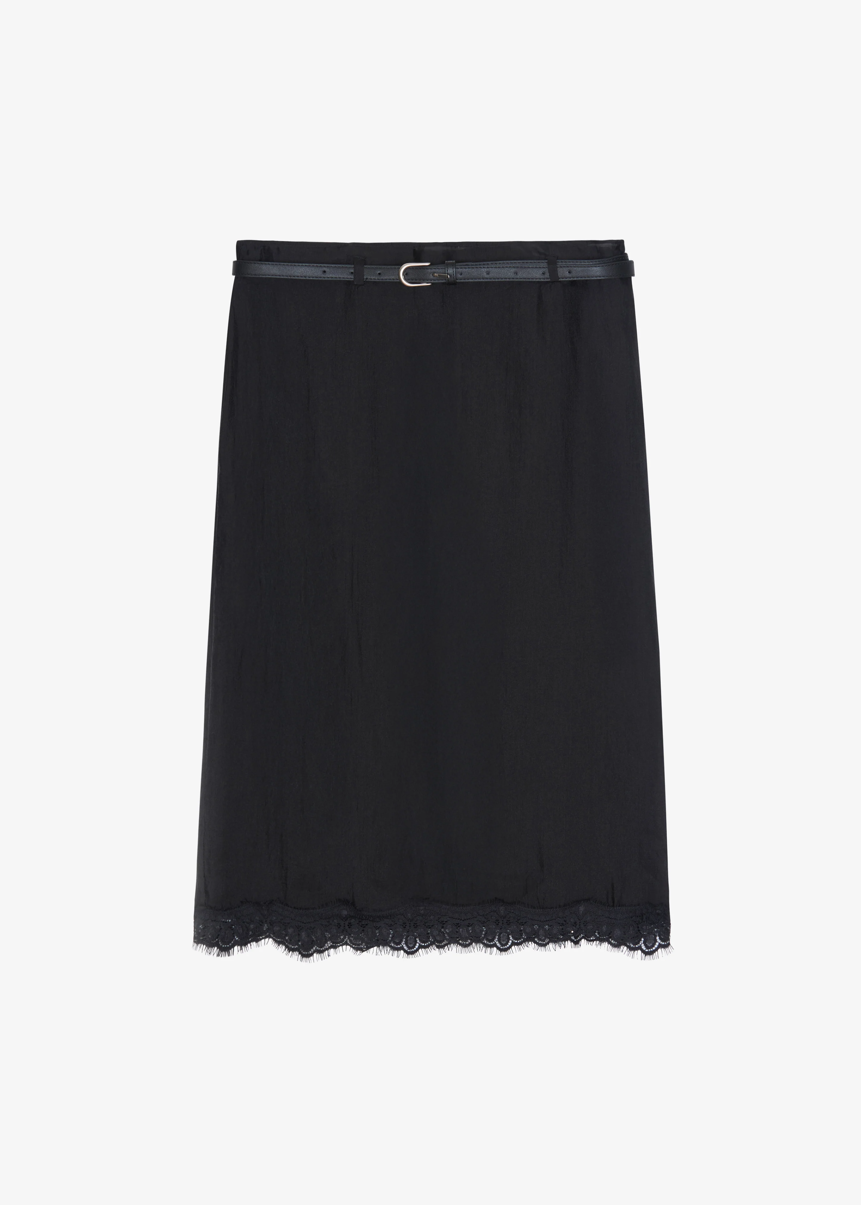 Lolai Sheer Lace Skirt - Black - Image 9