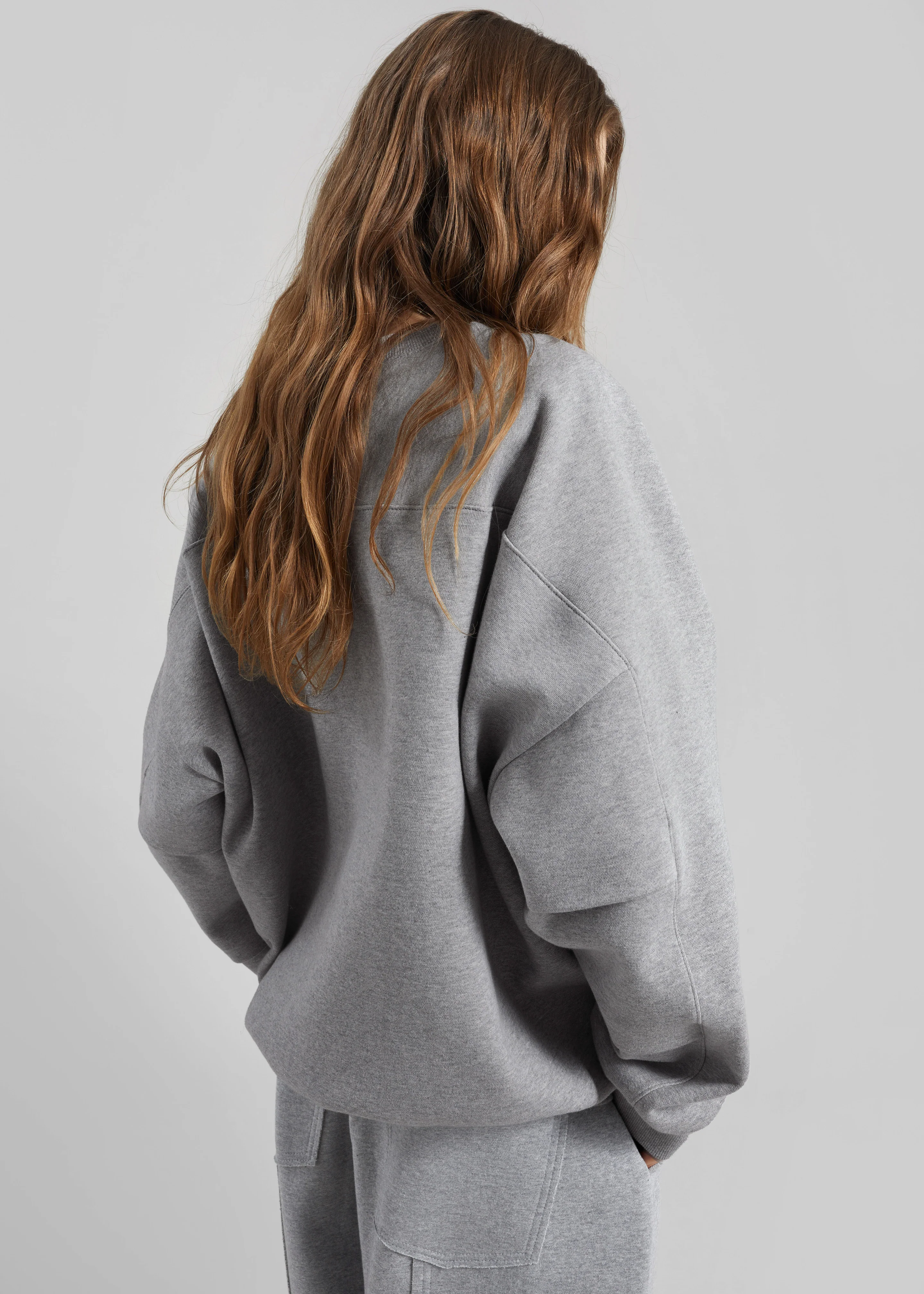 Lonay Balloon Sleeve Sweatshirt - Grey - Image 2