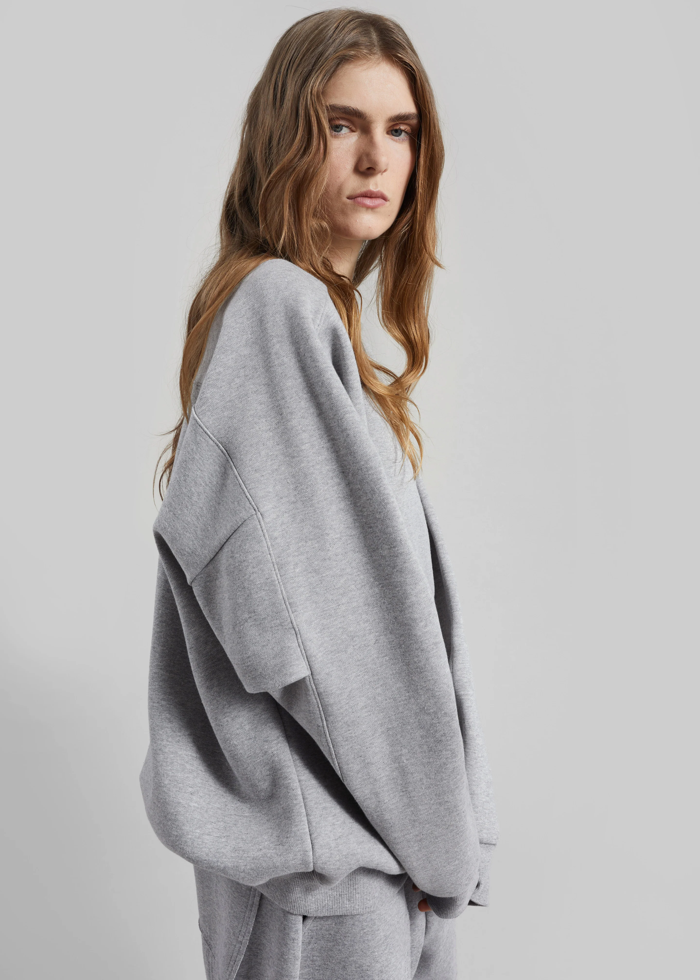 Lonay Balloon Sleeve Sweatshirt - Grey - Image 6