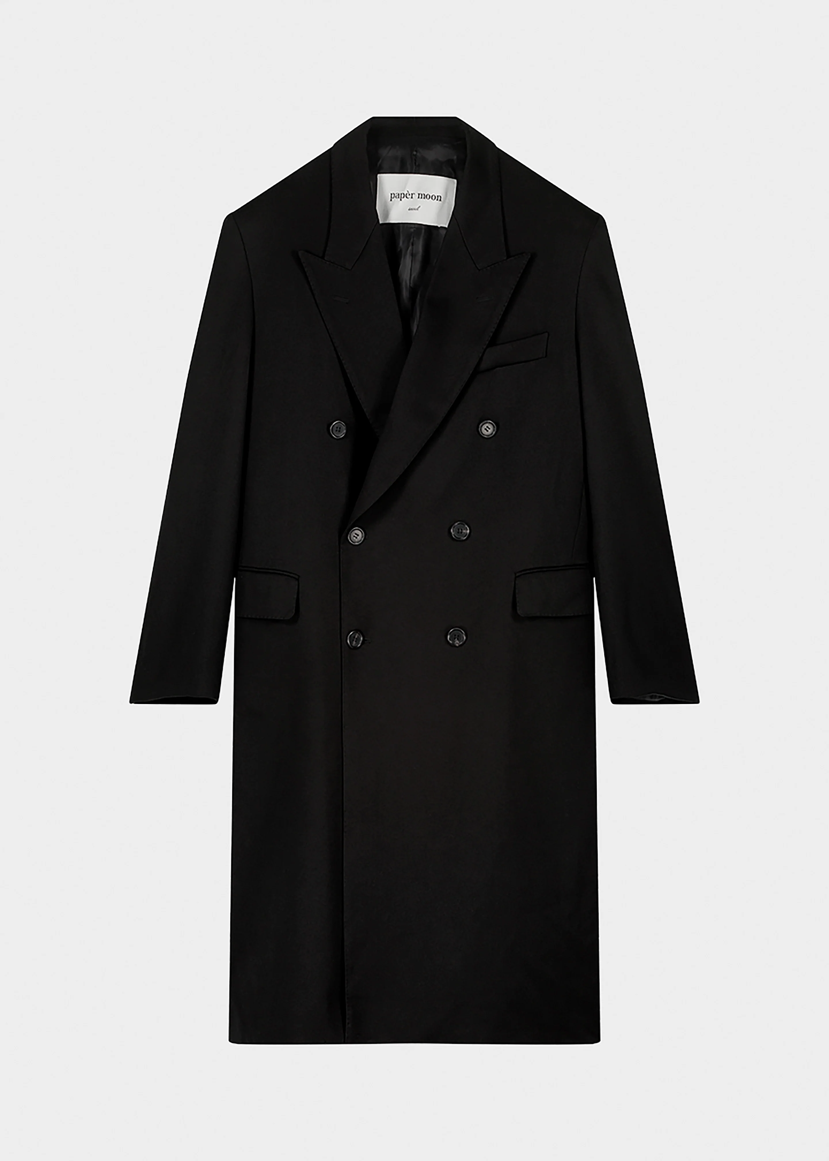 London Double Breasted Coat - Black - Image 13