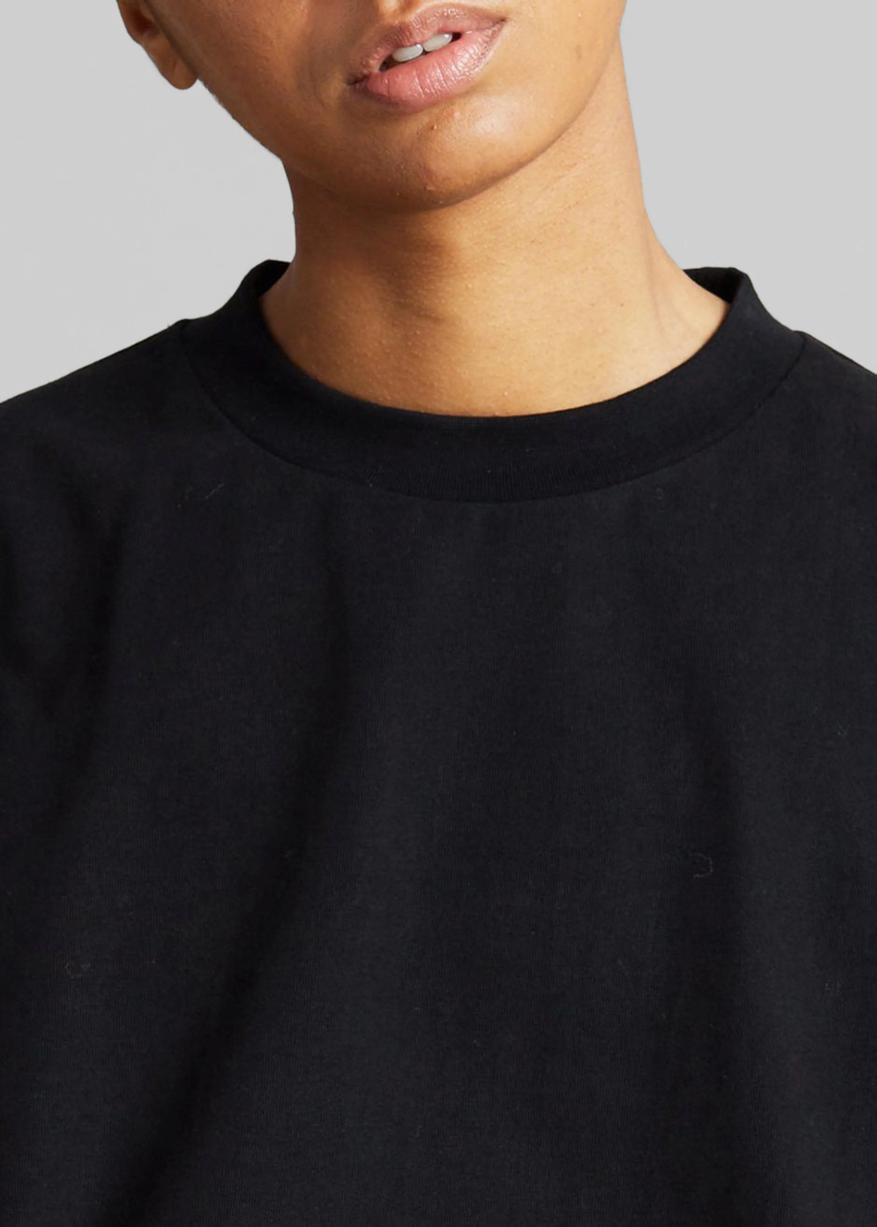 Lou Oversized Tee Dress - Black - Image 5