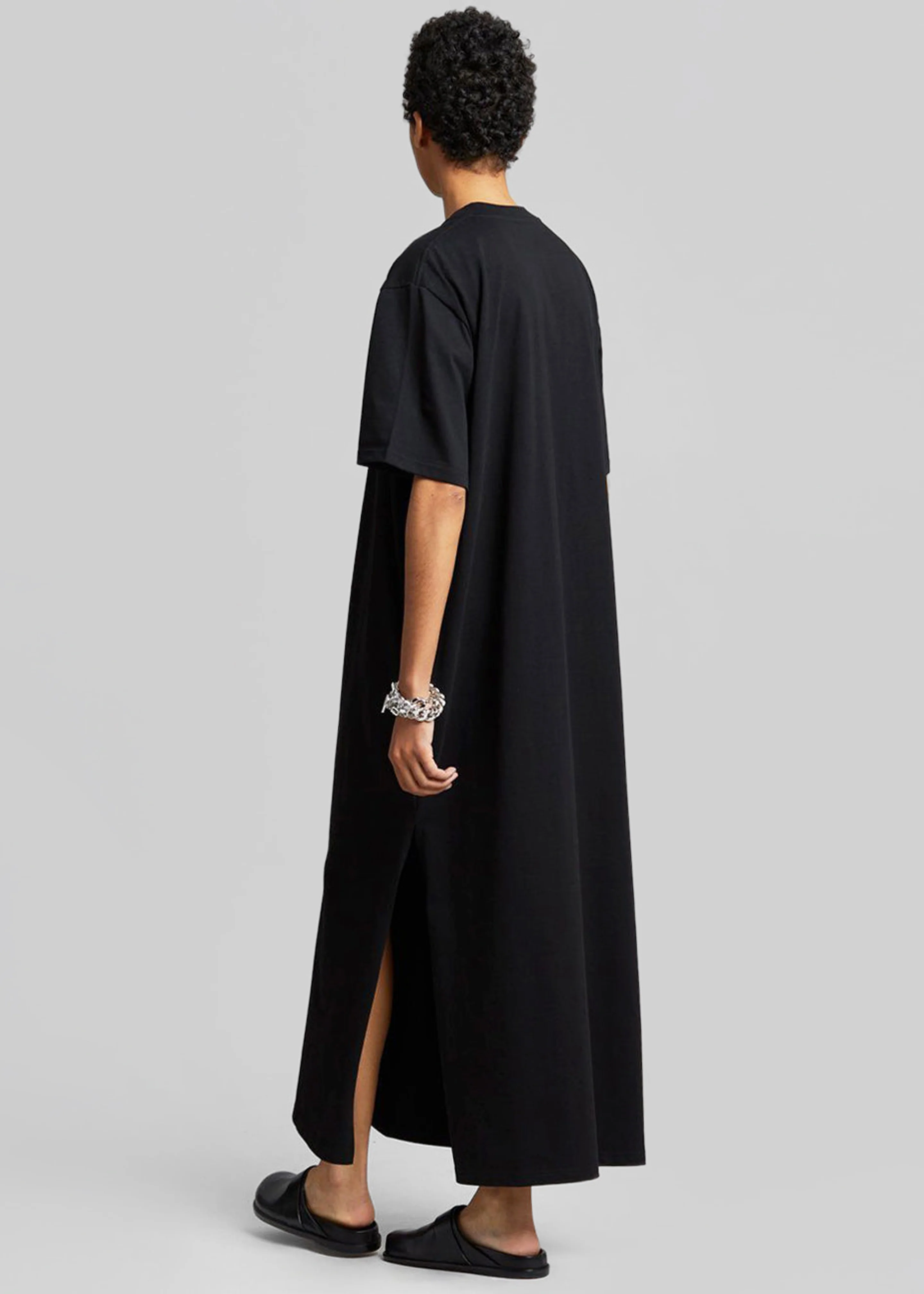 Lou Oversized Tee Dress - Black - Image 8