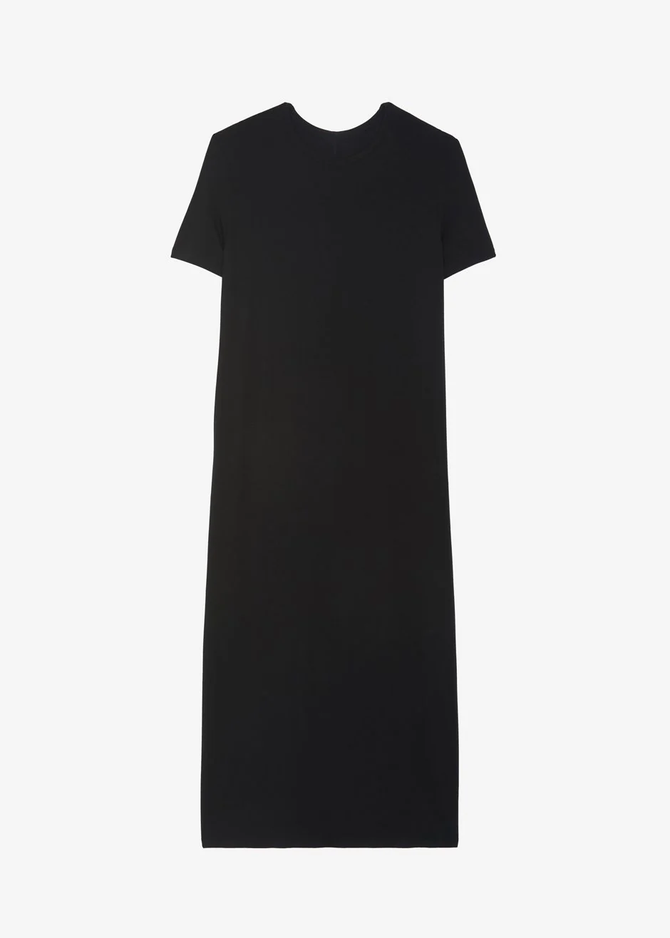 Lou Oversized Tee Dress - Black - Image 9