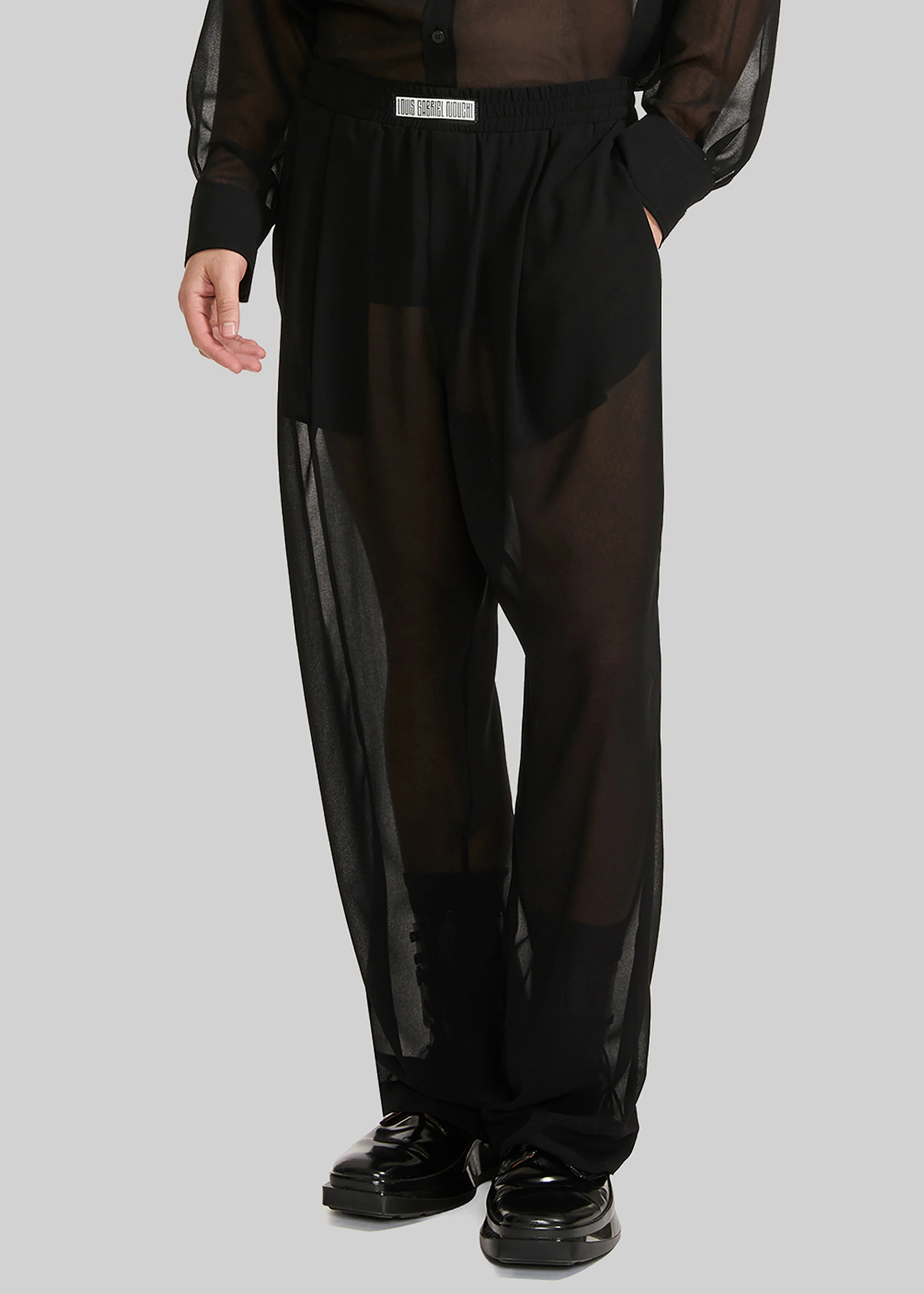 Louis Gabriel Nouchi Large Jogging Pants - Black - Image 4