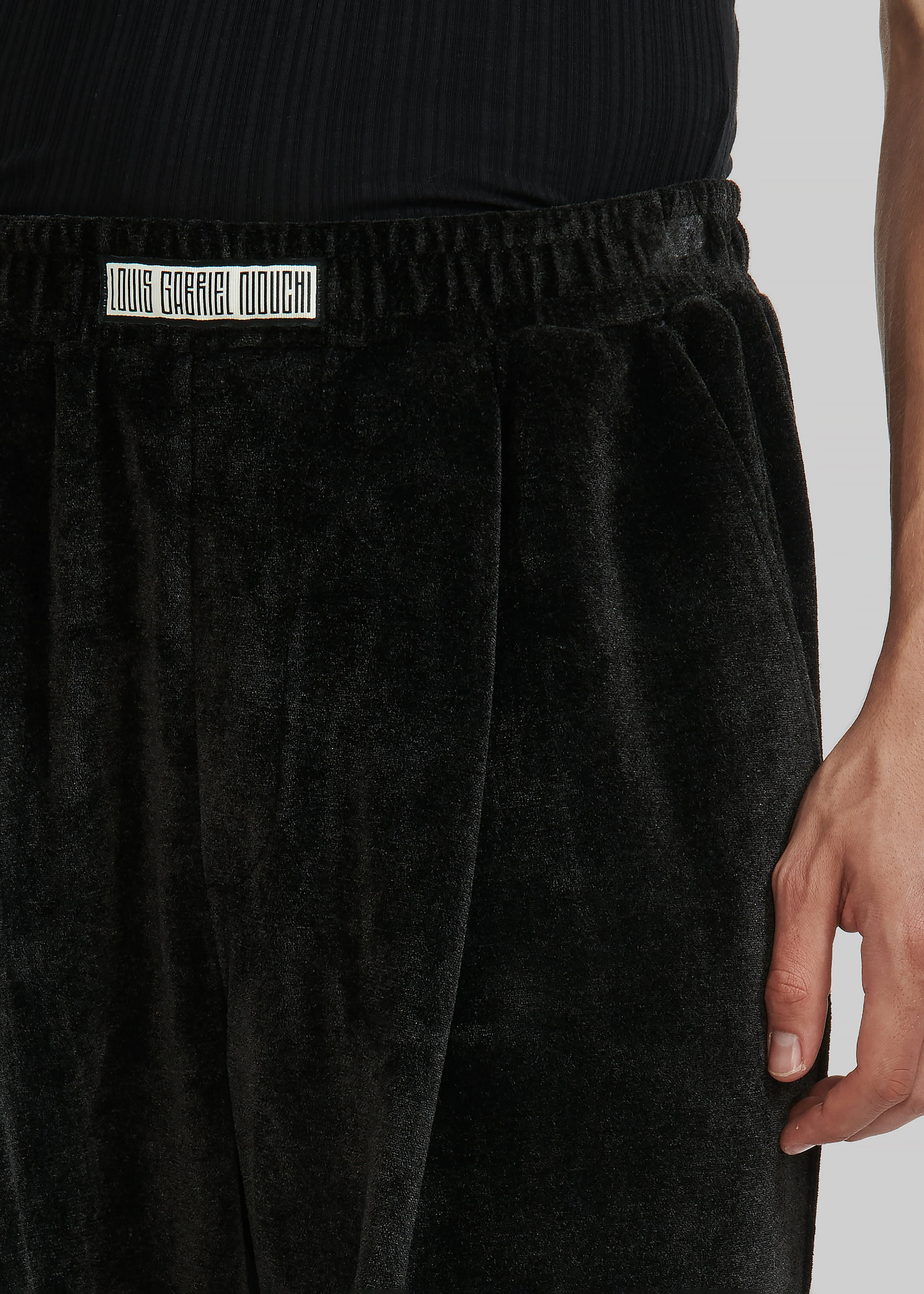 Louis Gabriel Nouchi Large Trousers With Pleats - Anthracite - Image 2