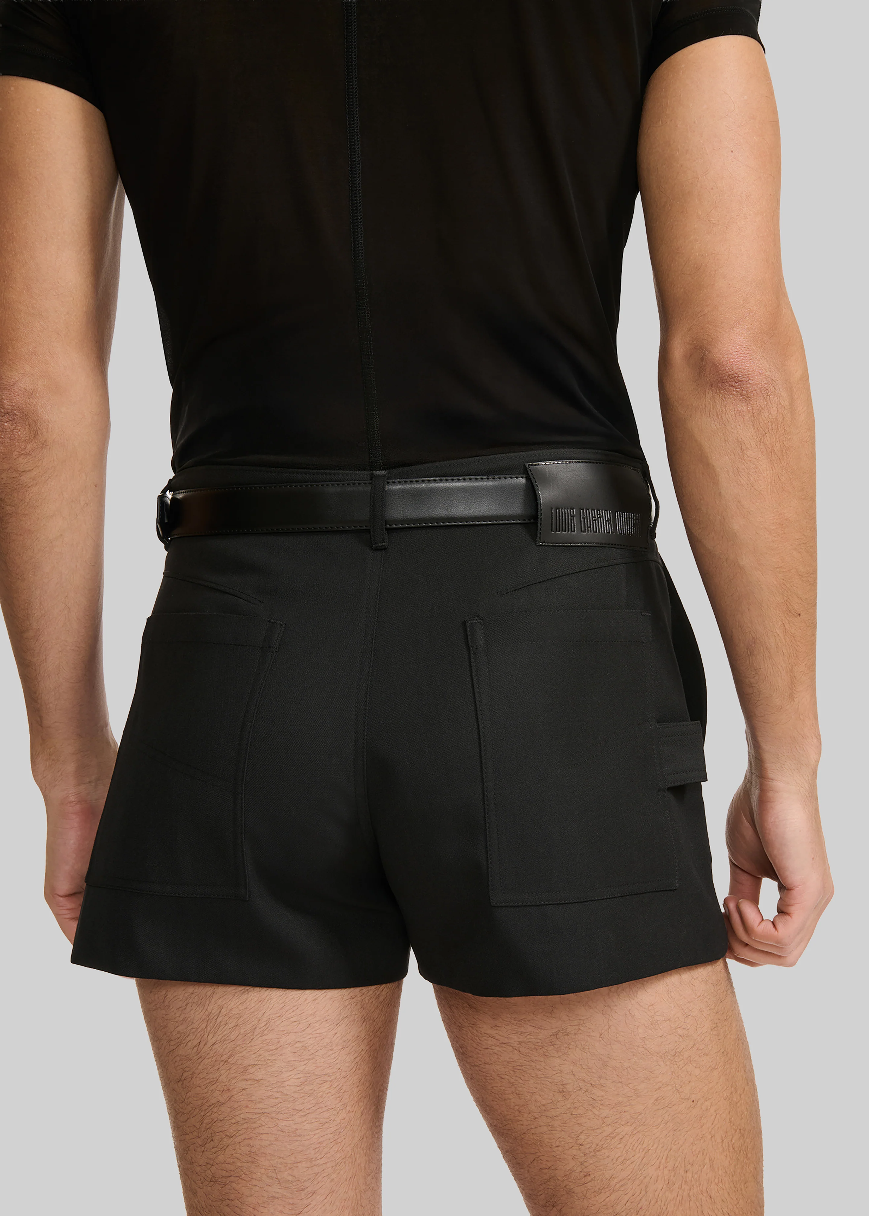 Louis Gabriel Nouchi Wool Suit Shorts - Black - Image 5