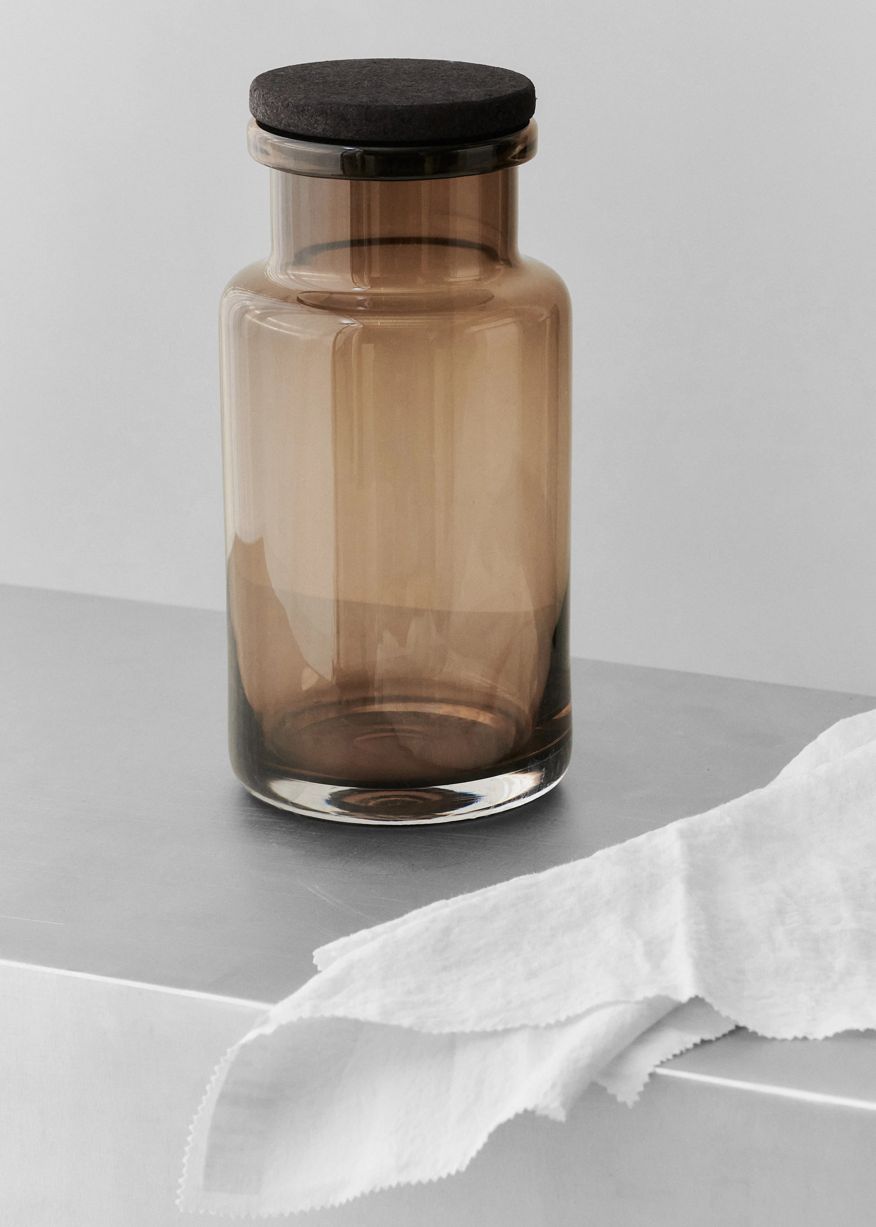 Louise Roe Vigga Glass Container - Smoke - Image 3
