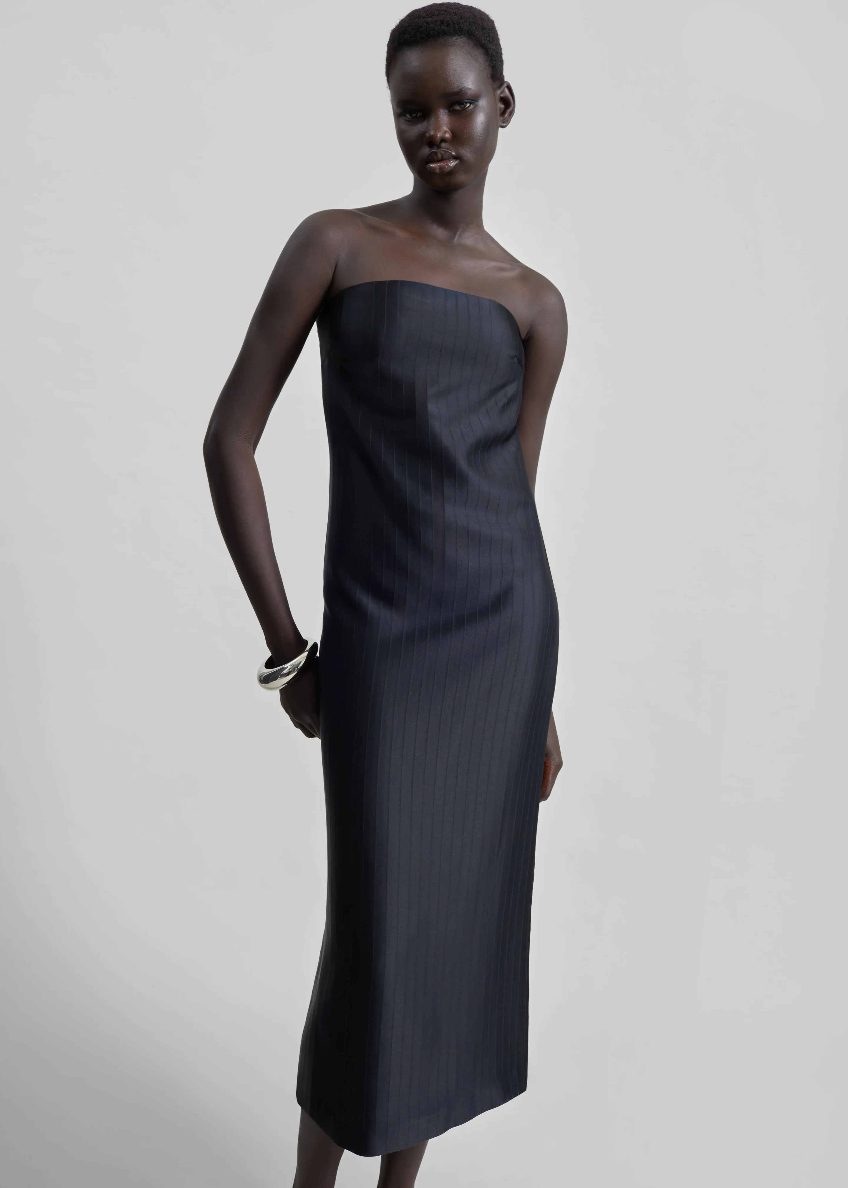 Loulou de Saison Giulia Bustier Dress - Black - Image 2
