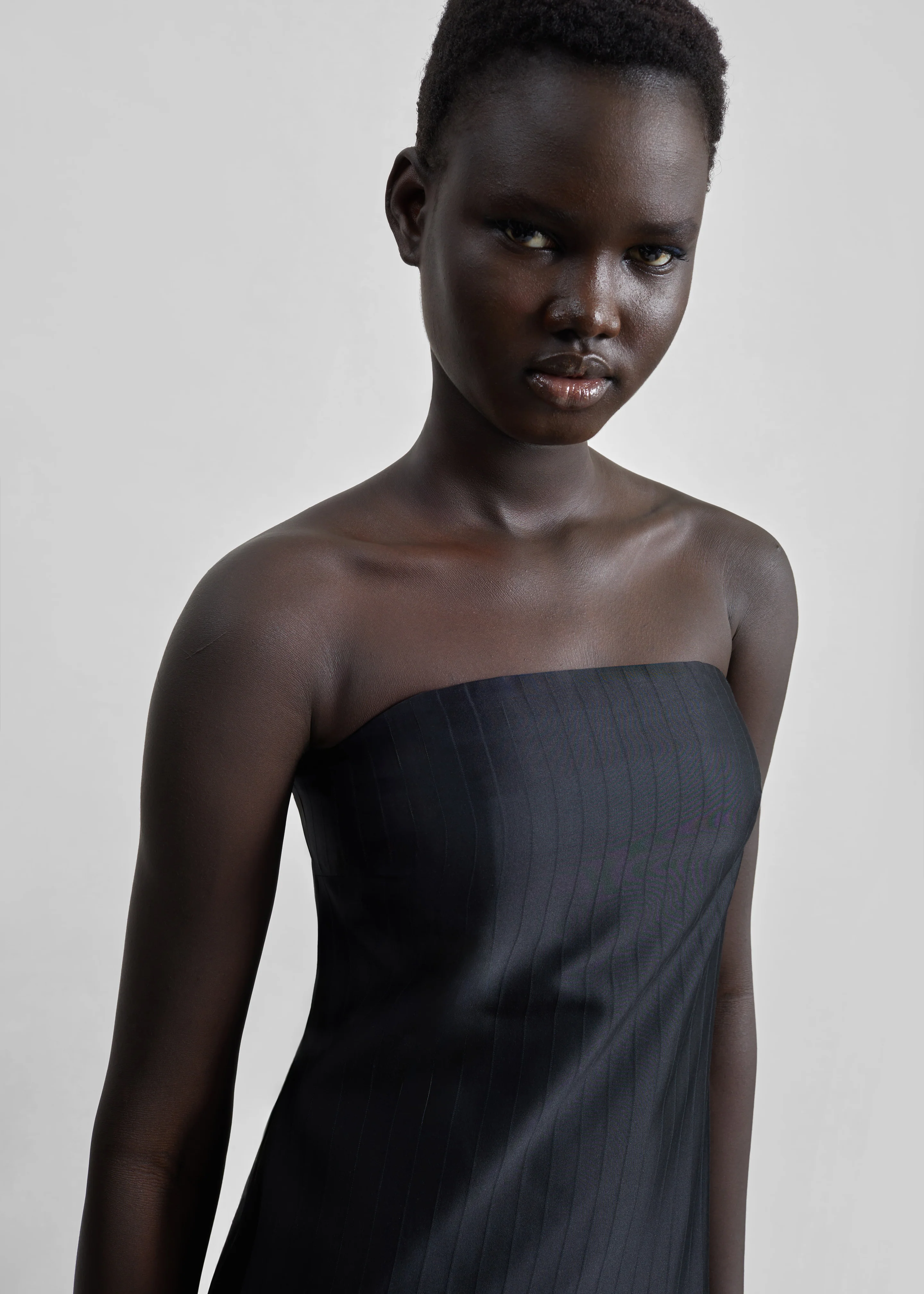 Loulou de Saison Giulia Bustier Dress - Black - Image 4