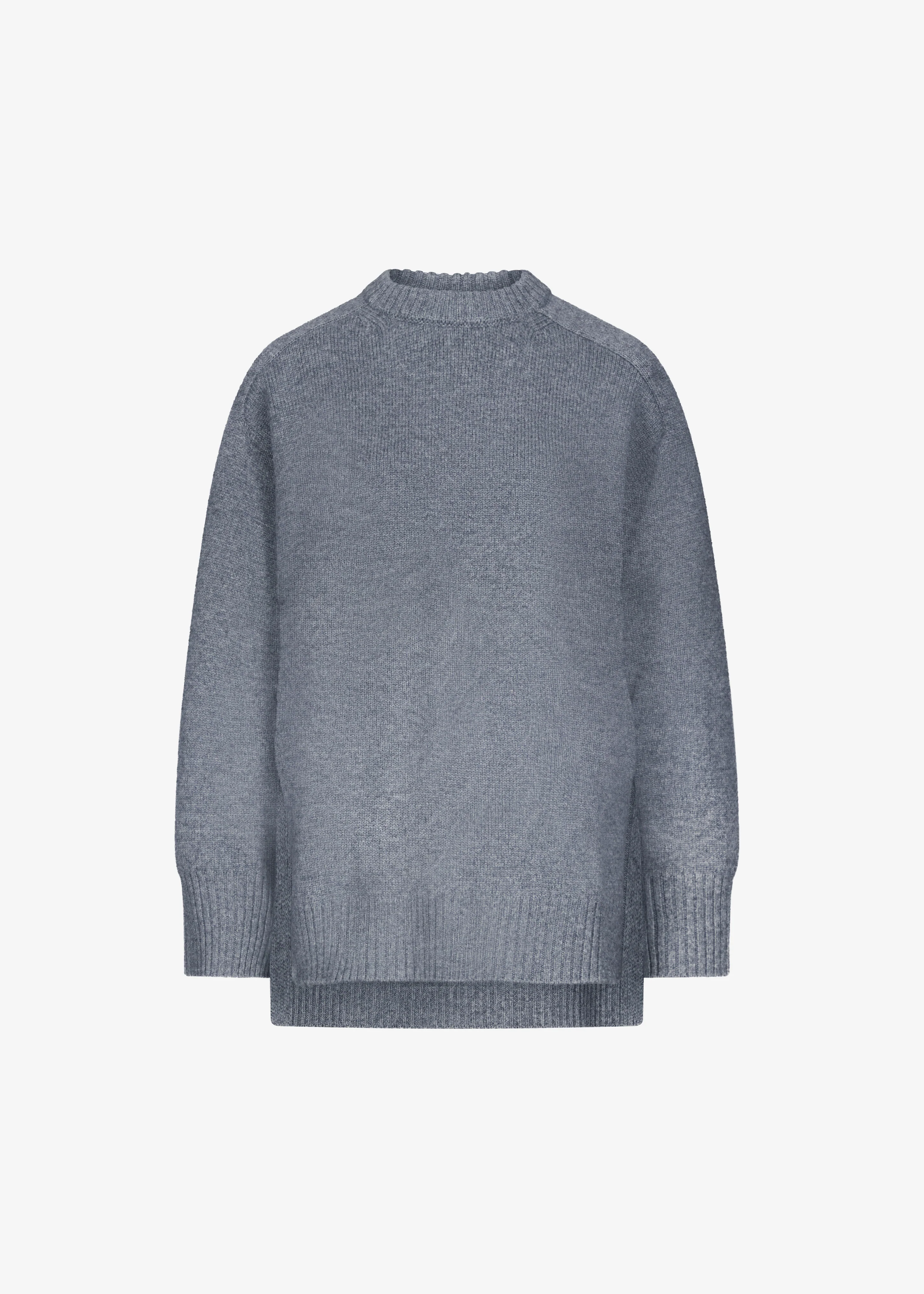 Loulou de Saison Safi LDS Cashmere Blend Sweater - Anthracite Melange - Image 7