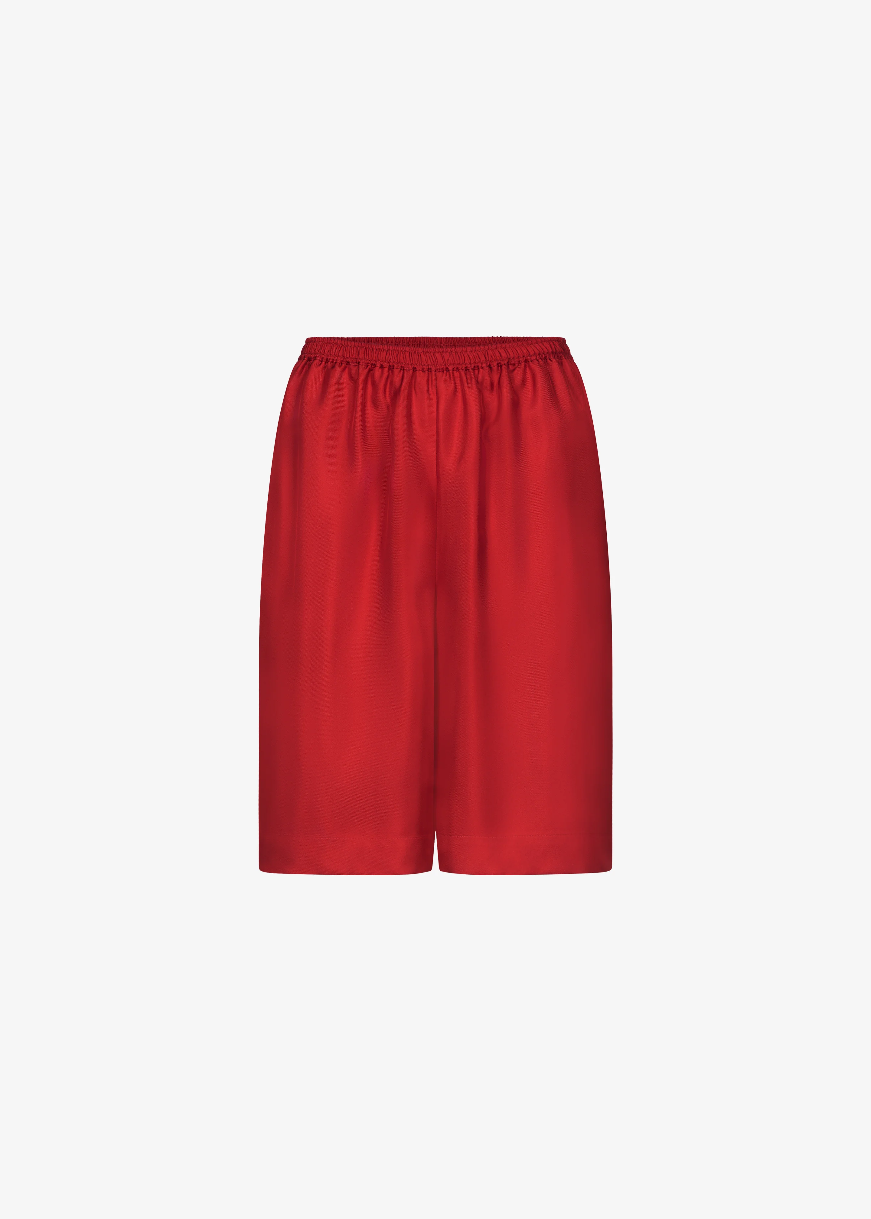 Loulou de Saison Zinia Lds Silk Twill Bermuda - Red - Image 7